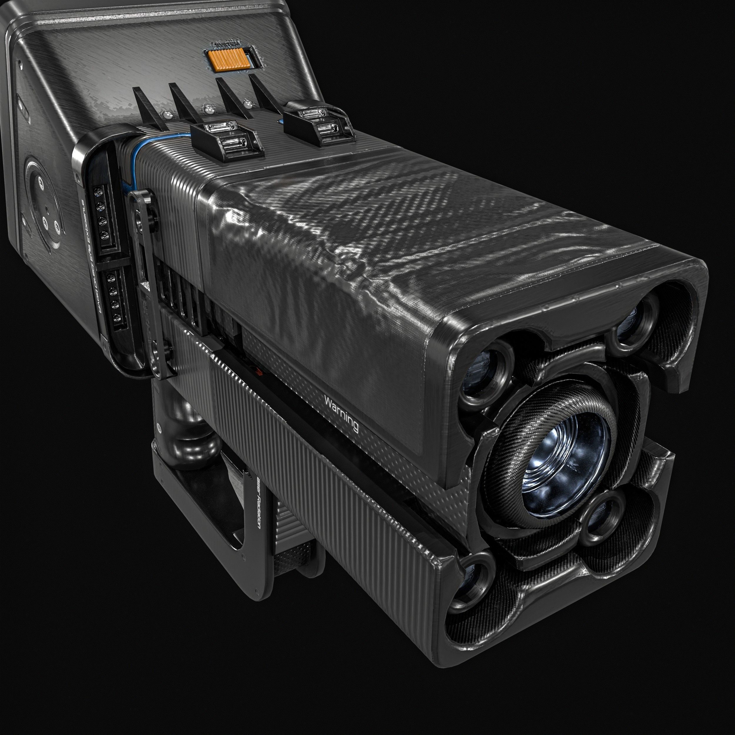 Sci fi Portable Scanner  With Addon Low-poly 3D model_18