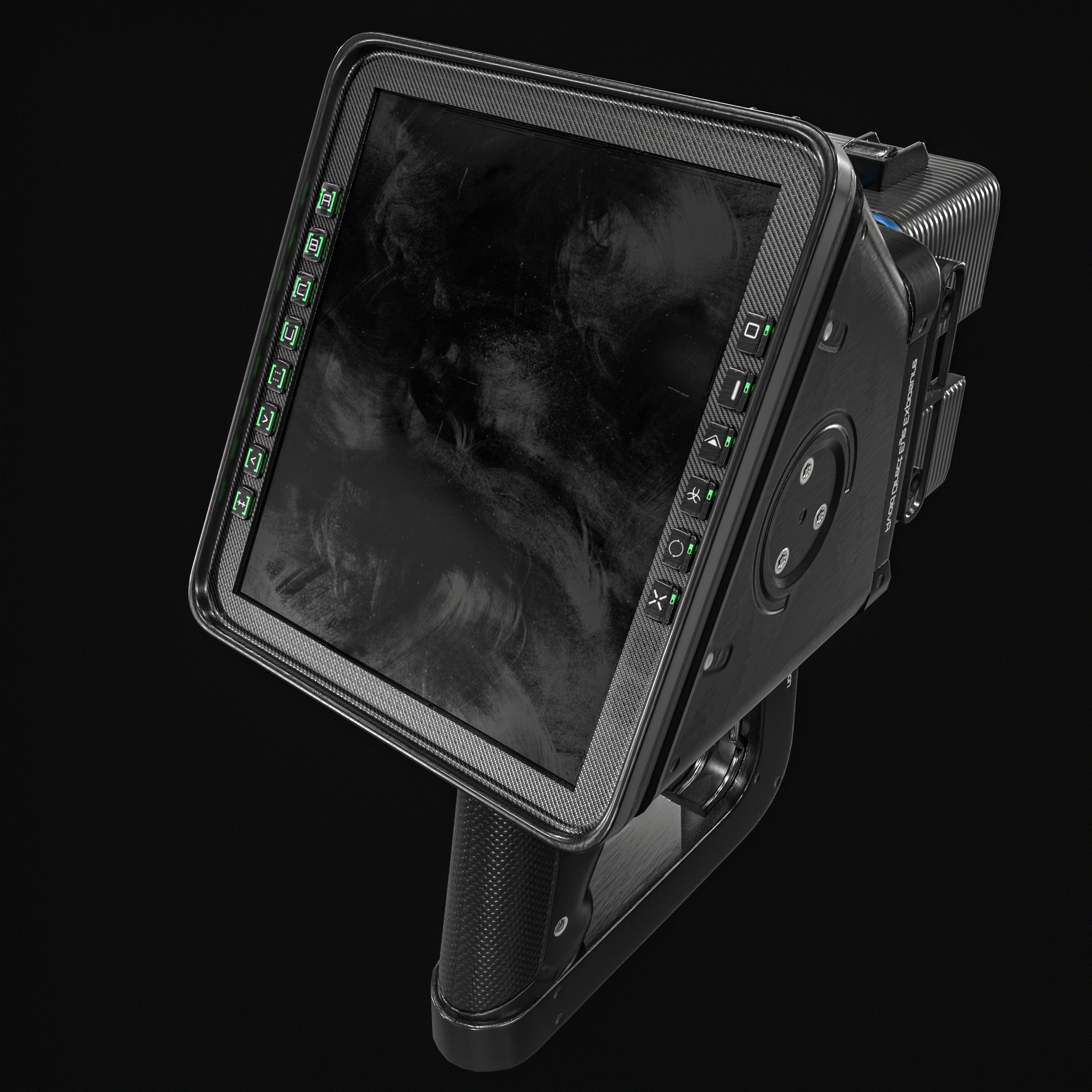 Sci fi Portable Scanner  With Addon Low-poly 3D model_15