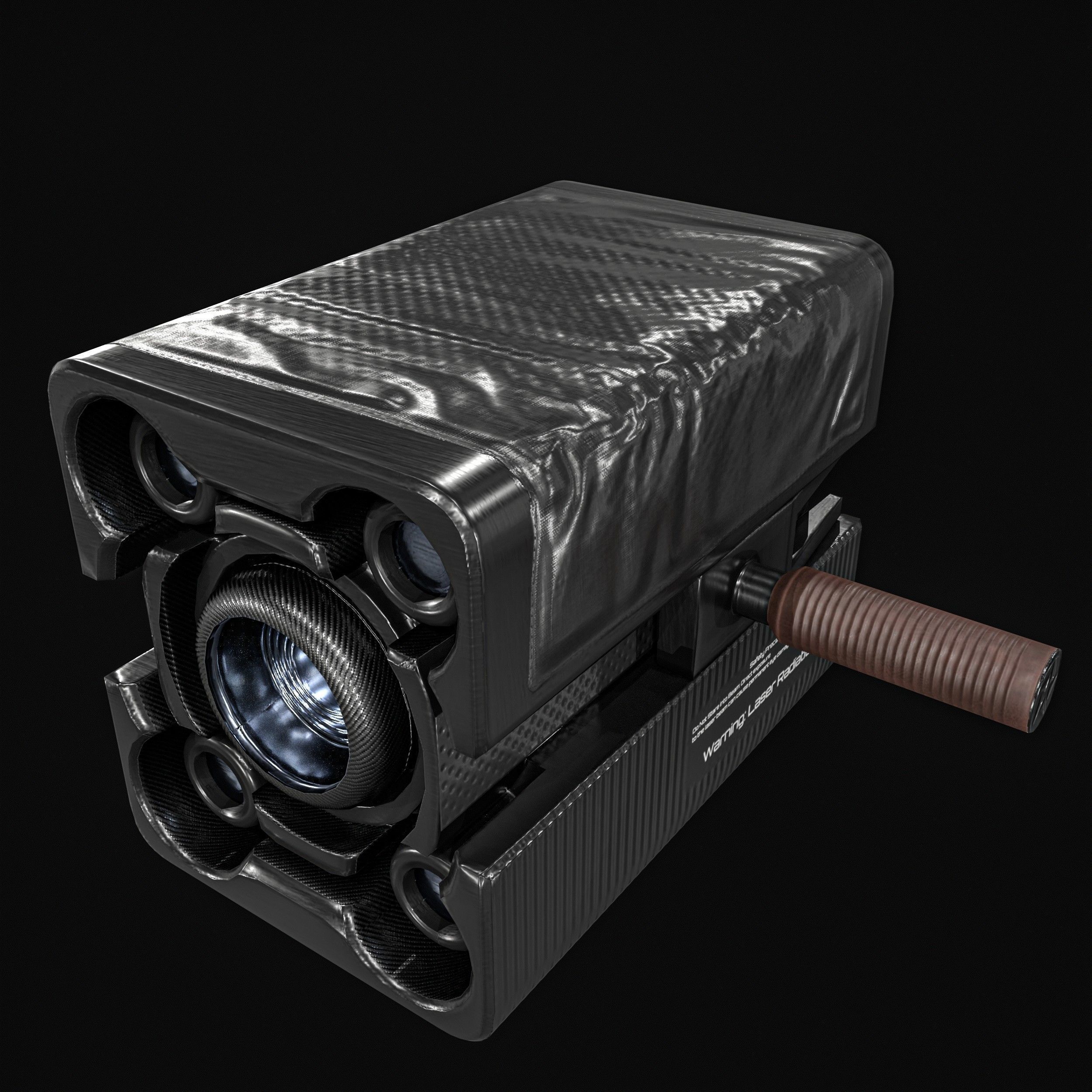 Sci fi Portable Scanner  With Addon Low-poly 3D model_19