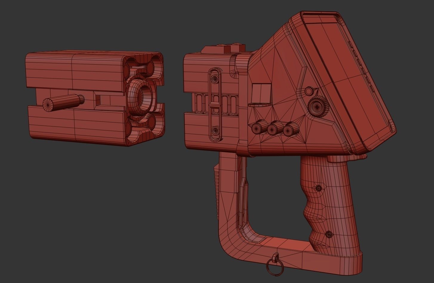 Sci fi Portable Scanner  With Addon Low-poly 3D model_39