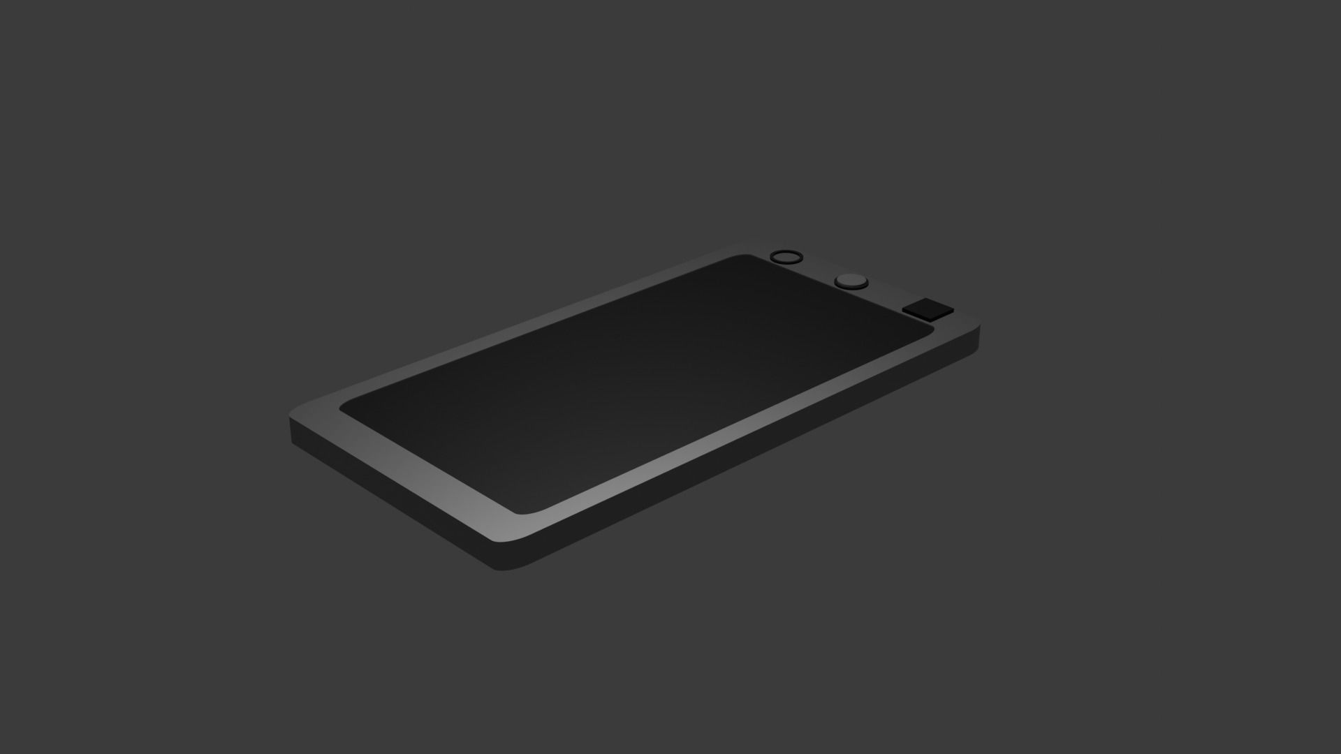 Cube phone 3D model_1