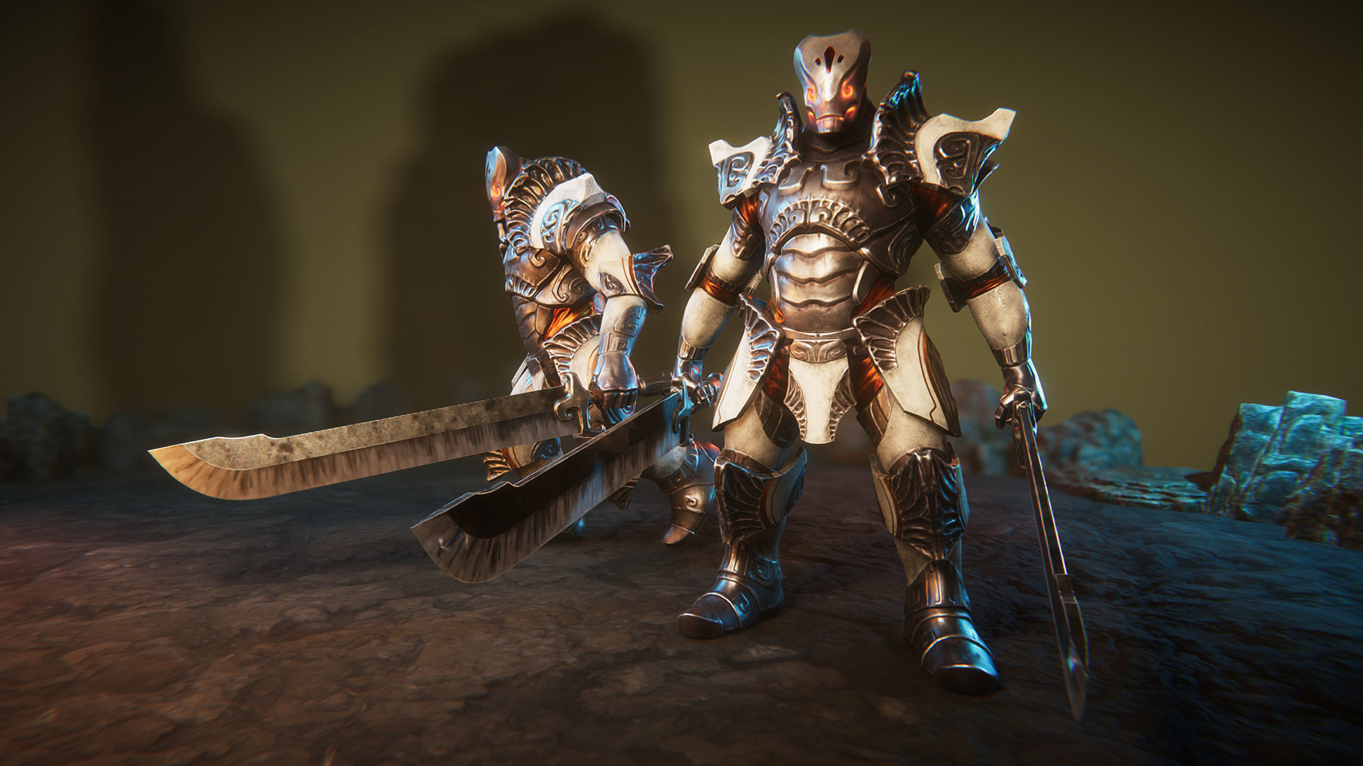 Mighty golem Low-poly 3D model_2