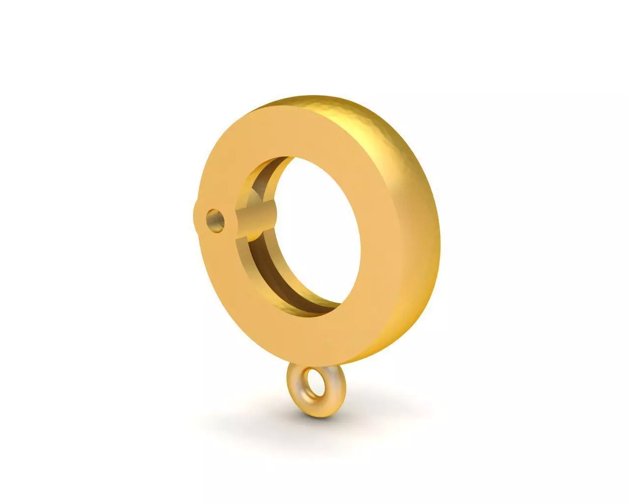 5402a Round Lock for Pedant or Charm bracelets 3D print model_0
