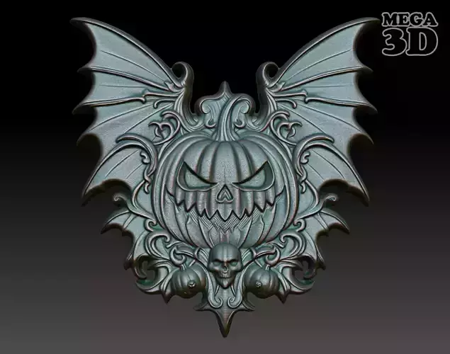 Hallloween pumpkin Basrelief 240527 01