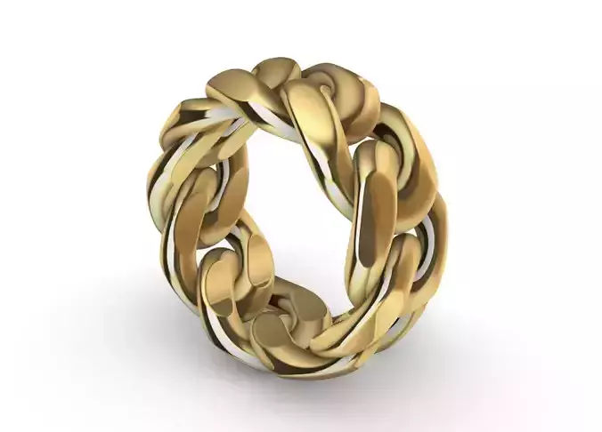  heavy  custom 10mm miami cuban ring band US 5hlf 