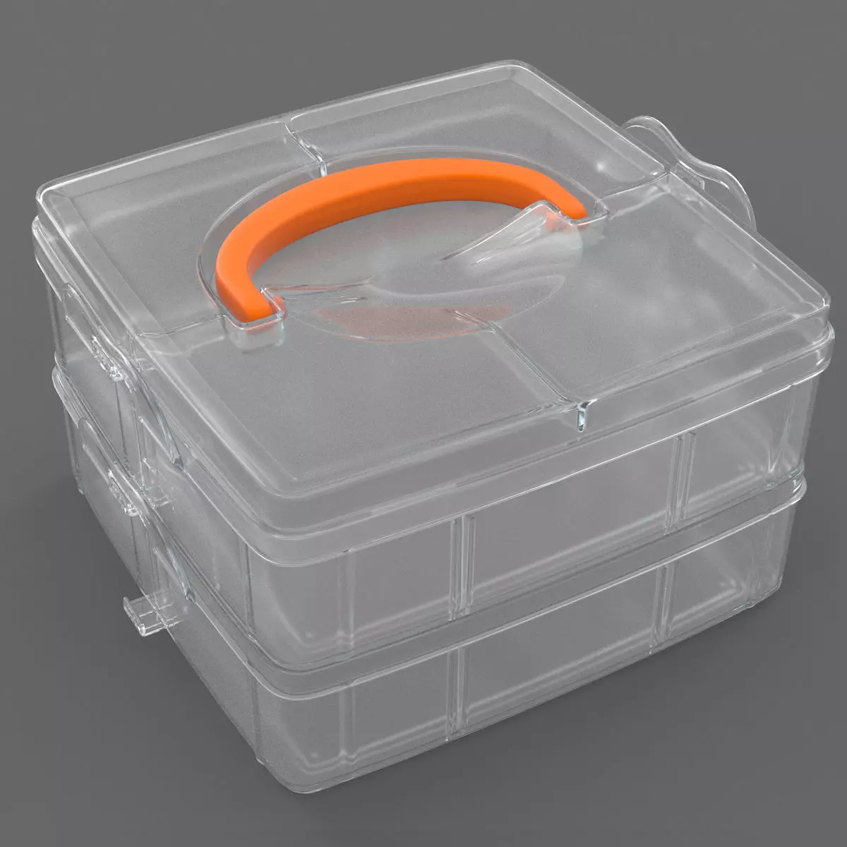 Plastic box 3D model_0