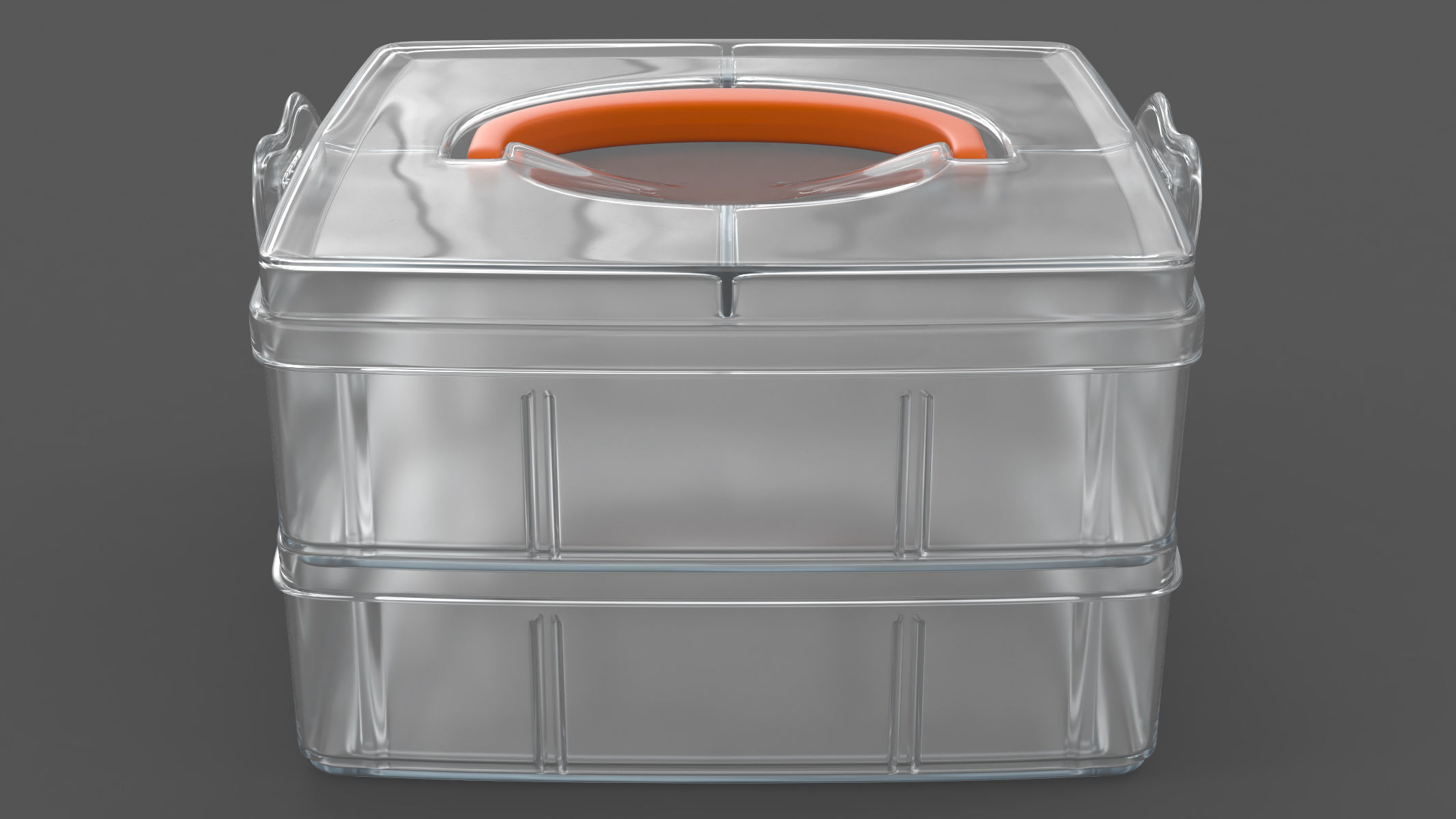 Plastic box 3D model_2