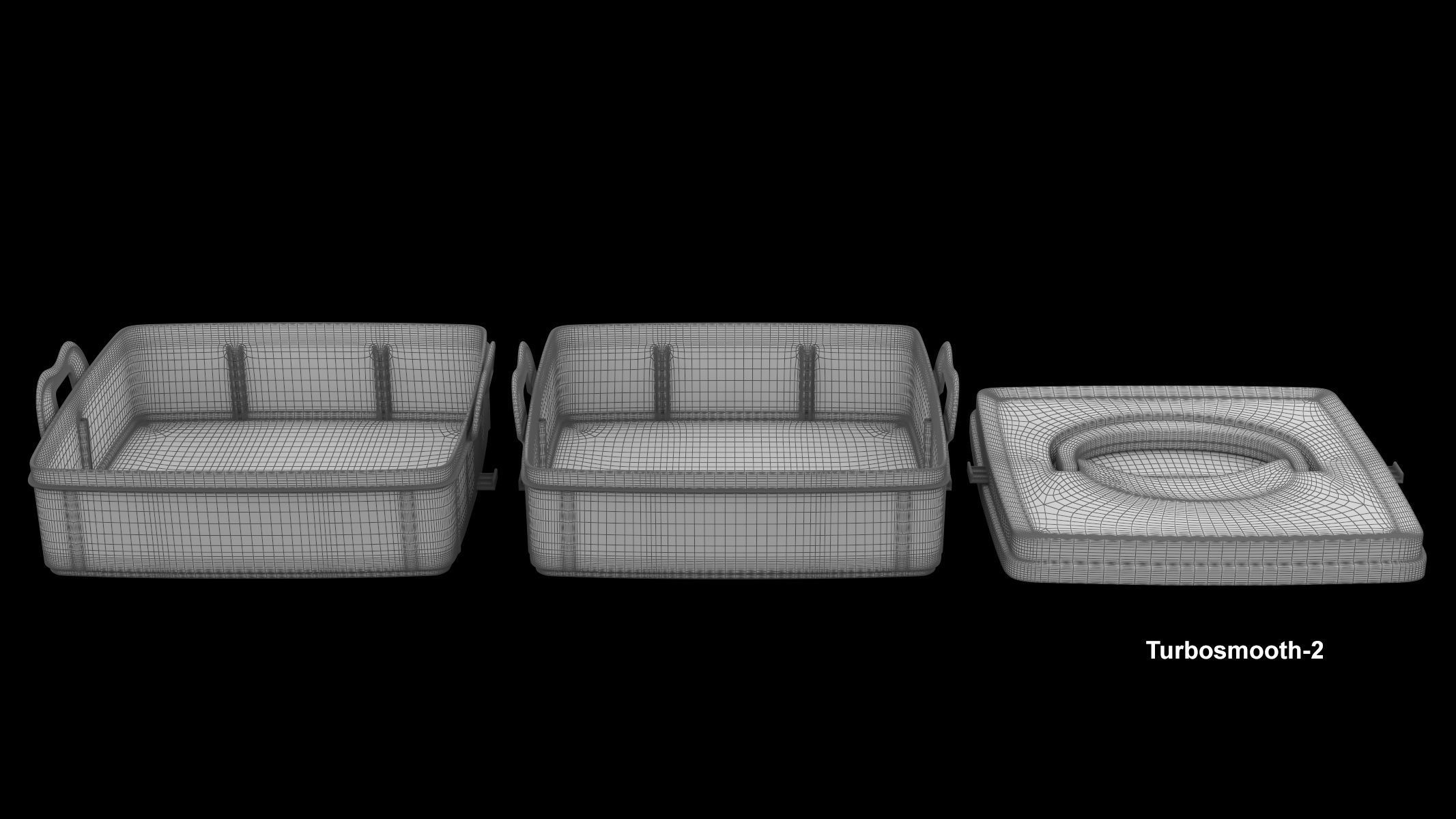 Plastic box 3D model_16