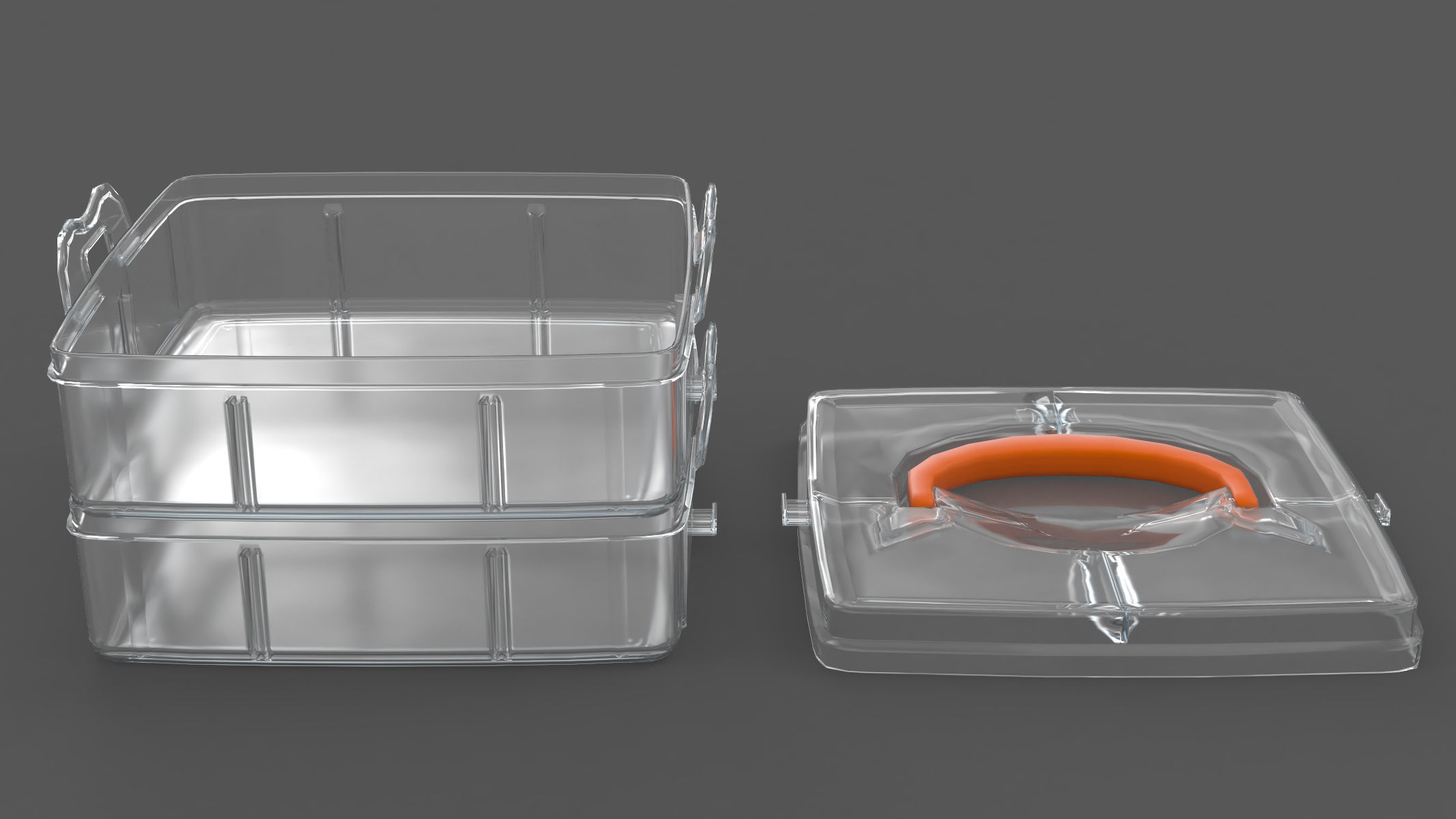 Plastic box 3D model_4