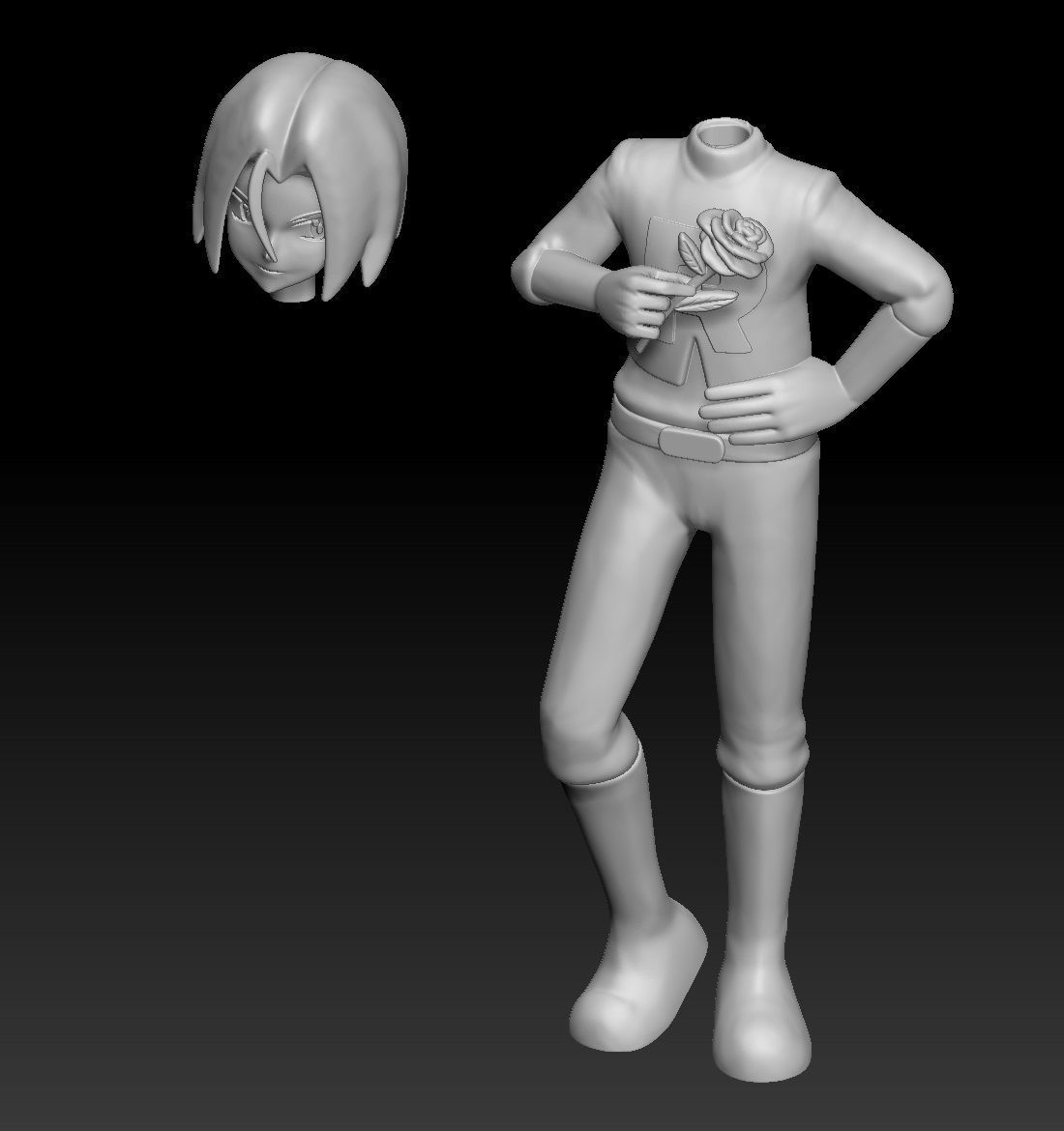Pokemon Team Rocket James Jessie 3D print model_4