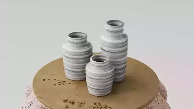 SET JARRONES DECORATIVOS - FLOREROS - VASOS 3D print model