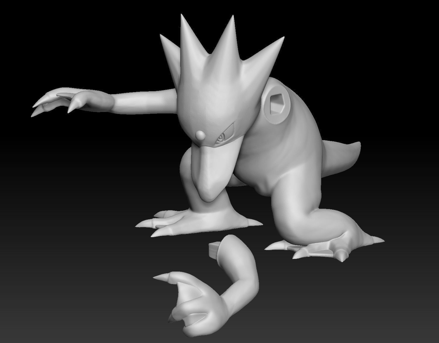 Pokemon Psyduck Golduck 3D print model_3