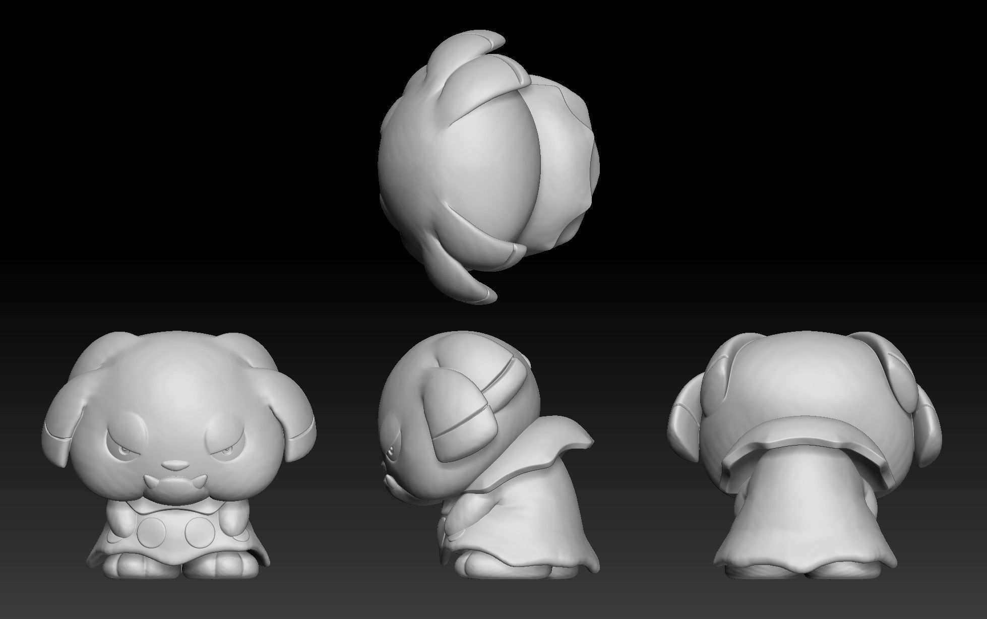 Pokemon Snubbull Granbull 3D print model_1