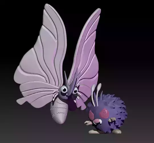 Pokemon Venonat Venomoth
