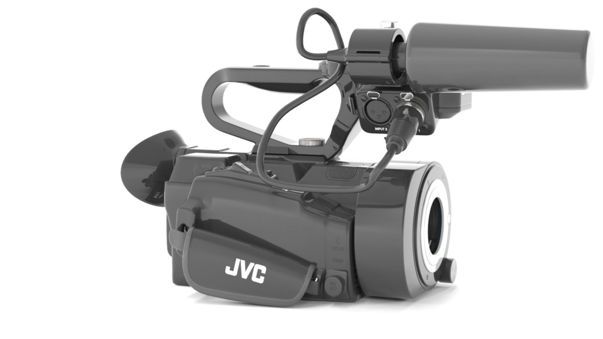JVC GY-LS300CHU Ultra 4K HD 4KCAM Super 35 Pro Camcorder  3D model_12