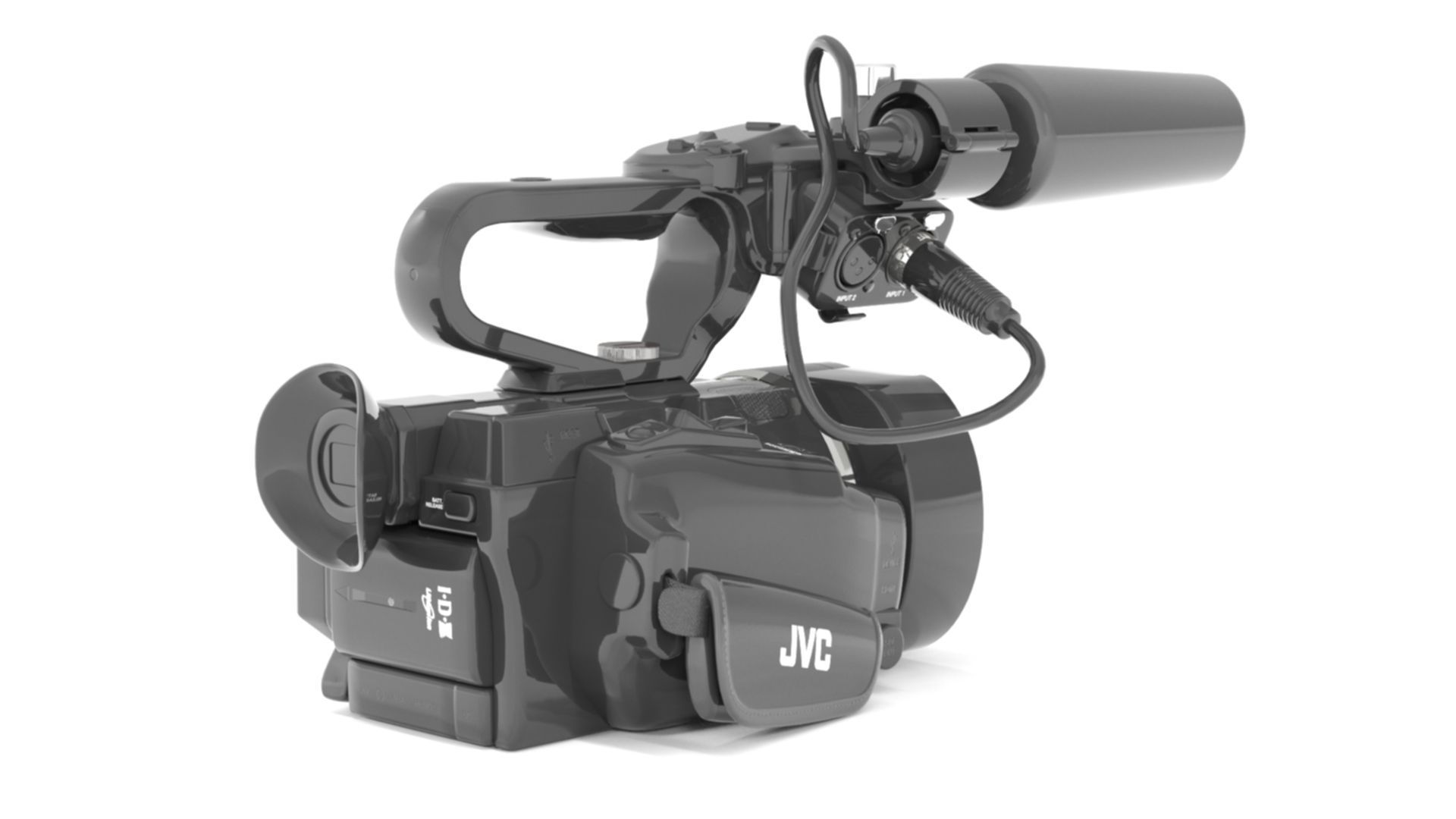 JVC GY-LS300CHU Ultra 4K HD 4KCAM Super 35 Pro Camcorder  3D model_7