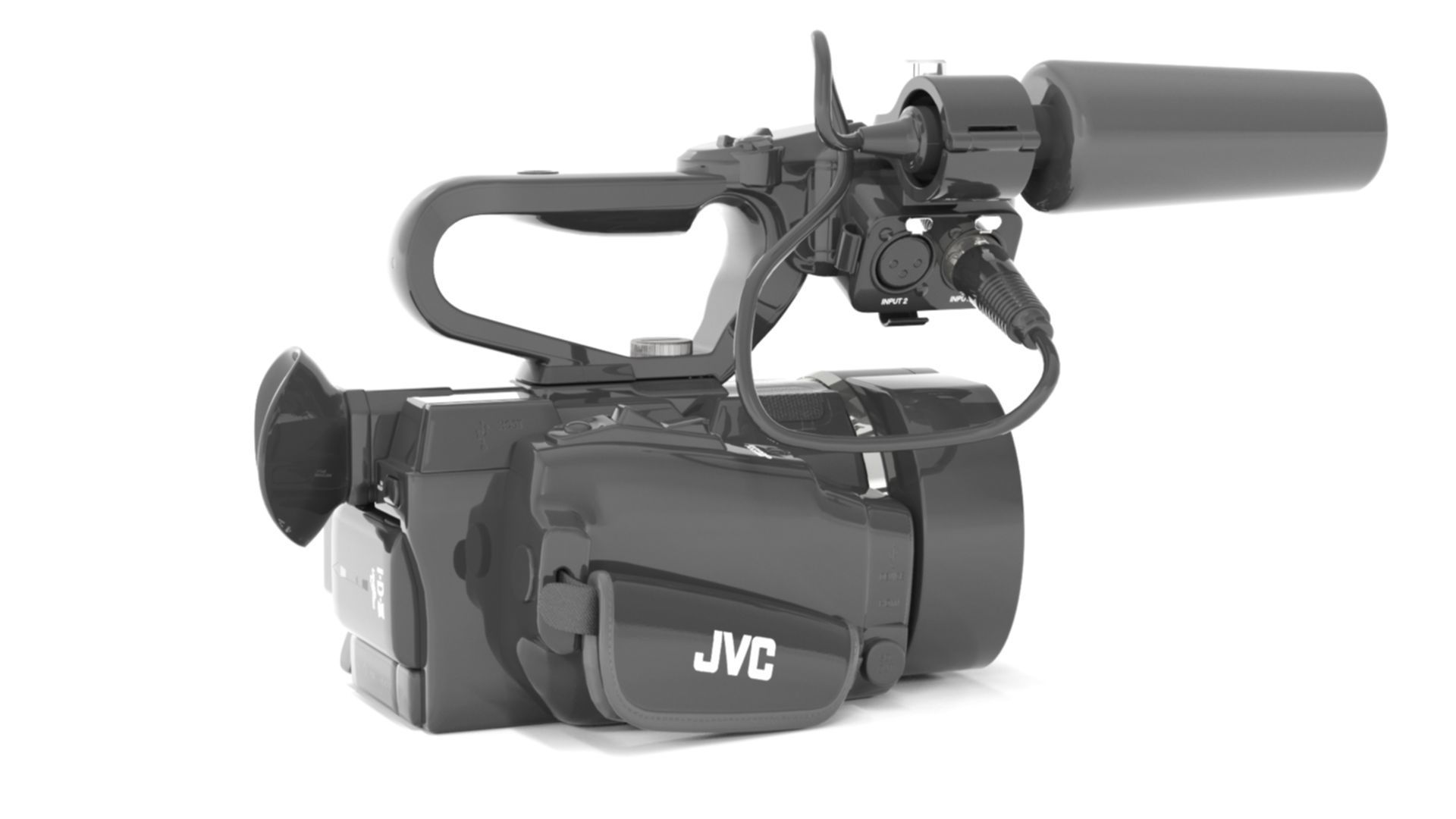 JVC GY-LS300CHU Ultra 4K HD 4KCAM Super 35 Pro Camcorder  3D model_5