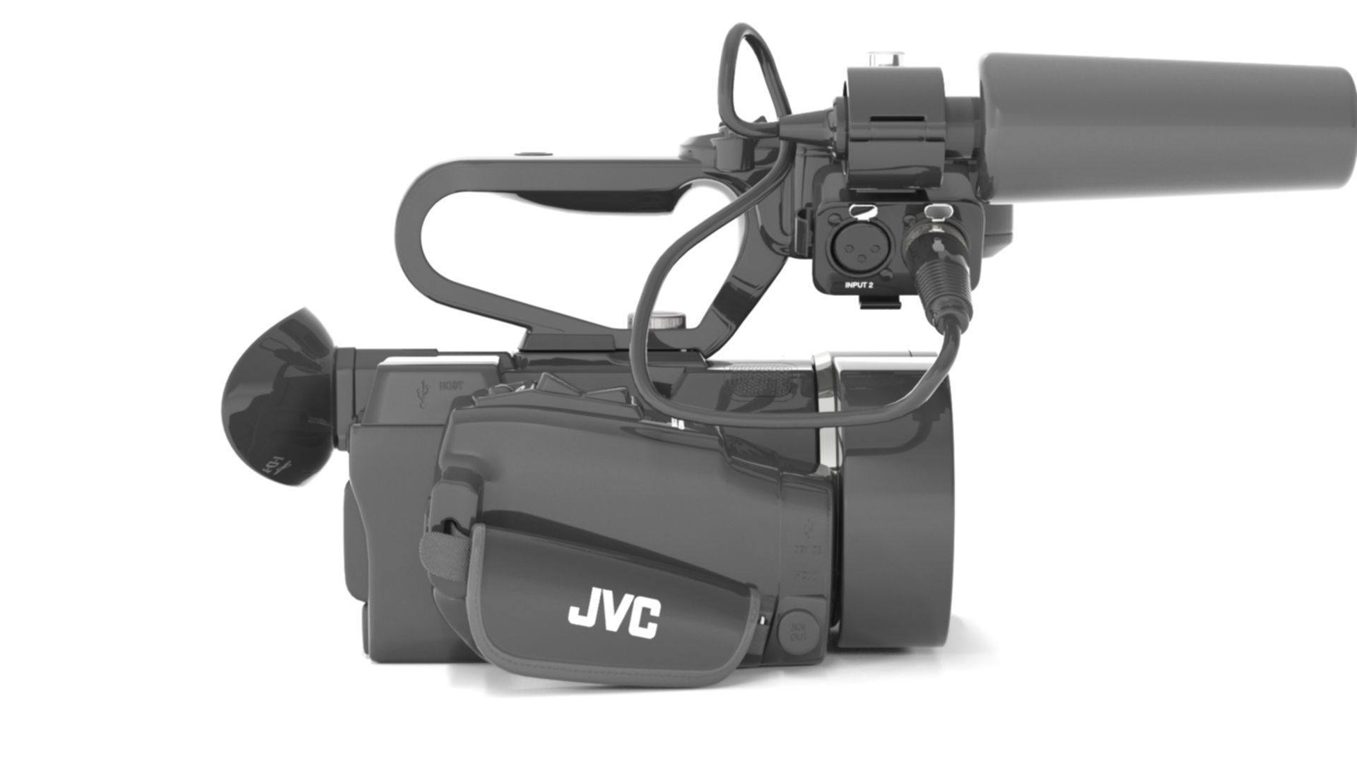 JVC GY-LS300CHU Ultra 4K HD 4KCAM Super 35 Pro Camcorder  3D model_14