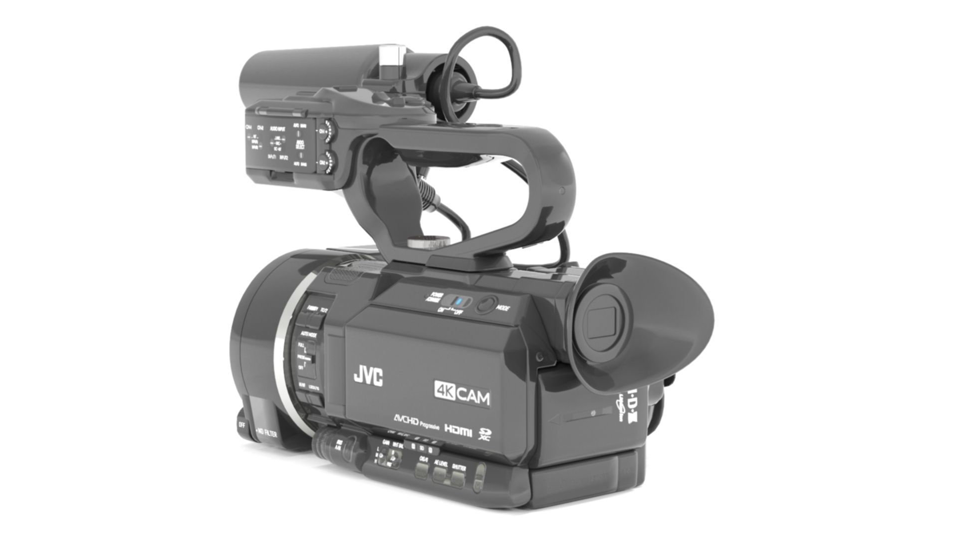 JVC GY-LS300CHU Ultra 4K HD 4KCAM Super 35 Pro Camcorder  3D model_13