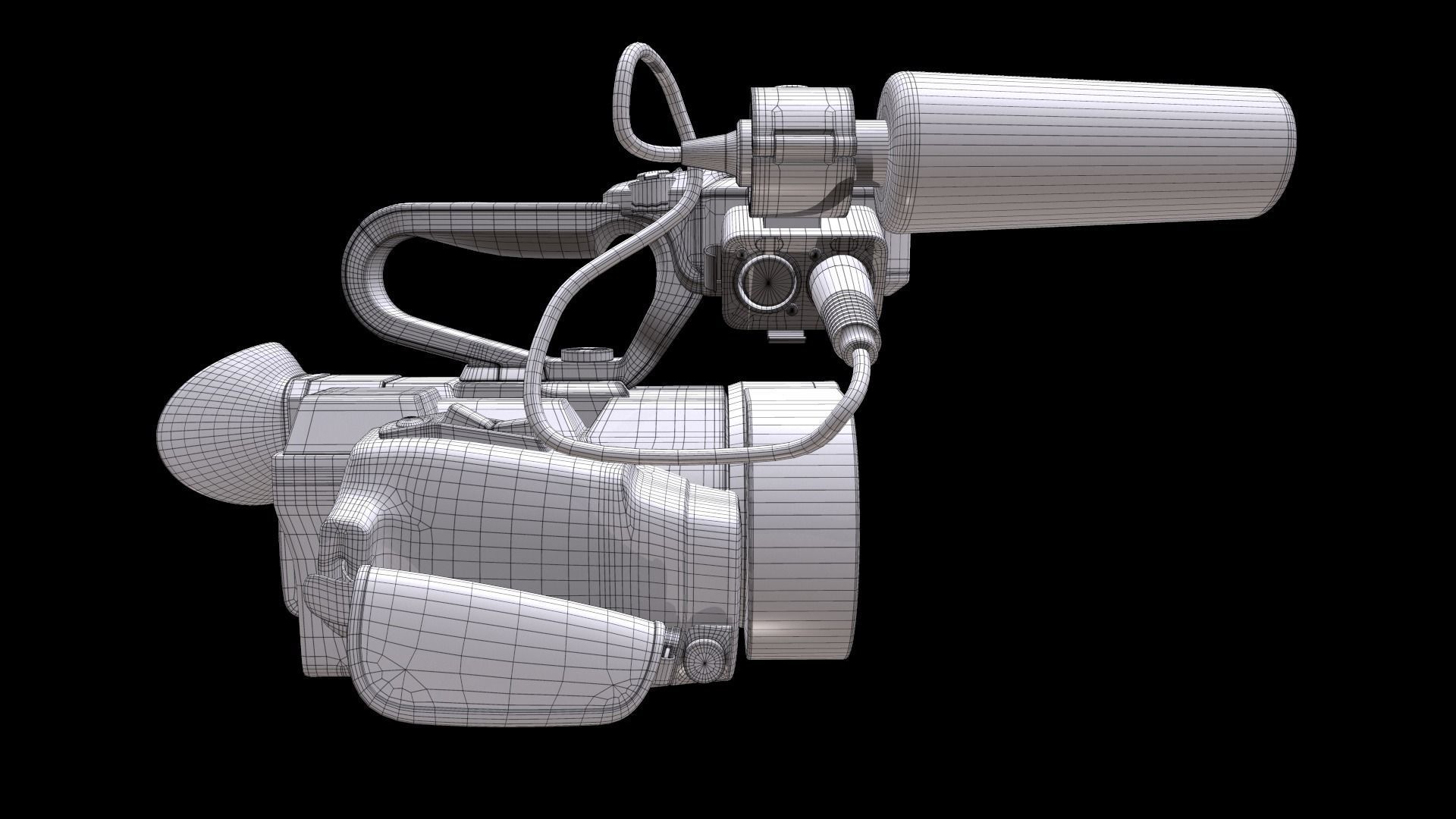 JVC GY-LS300CHU Ultra 4K HD 4KCAM Super 35 Pro Camcorder  3D model_22