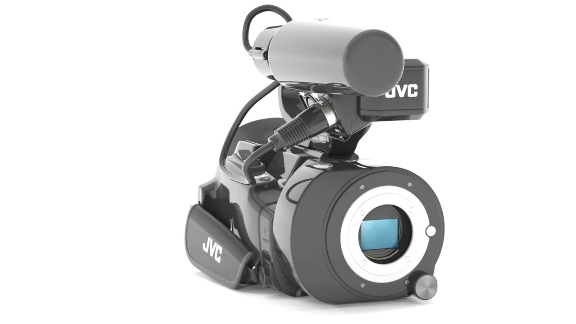 JVC GY-LS300CHU Ultra 4K HD 4KCAM Super 35 Pro Camcorder  3D model_3