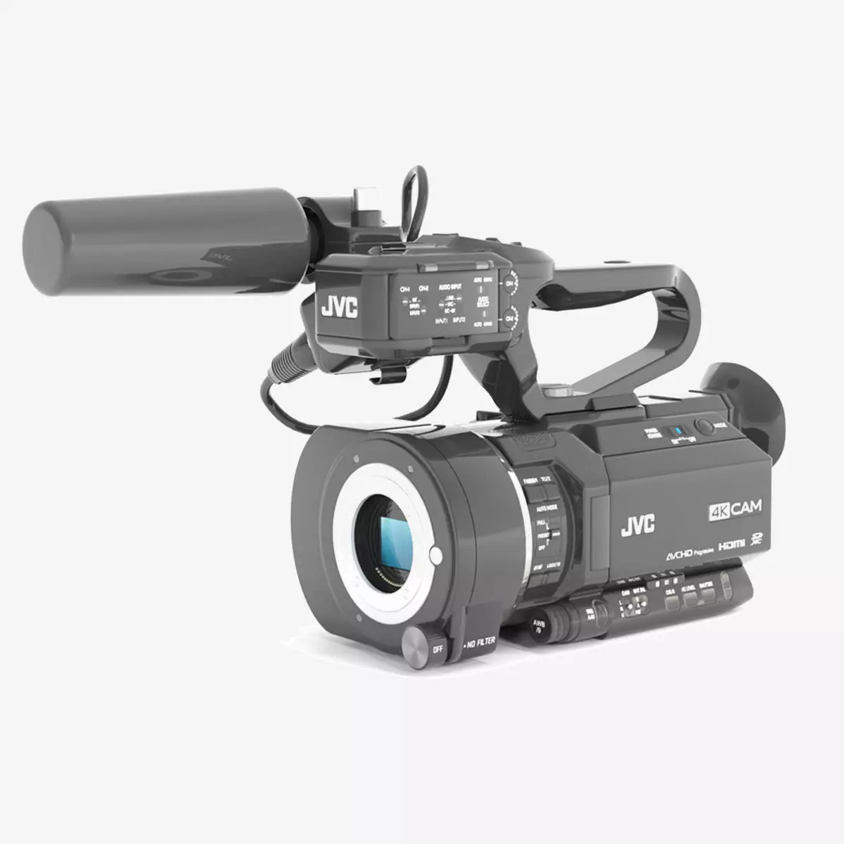 JVC GY-LS300CHU Ultra 4K HD 4KCAM Super 35 Pro Camcorder  3D model_0