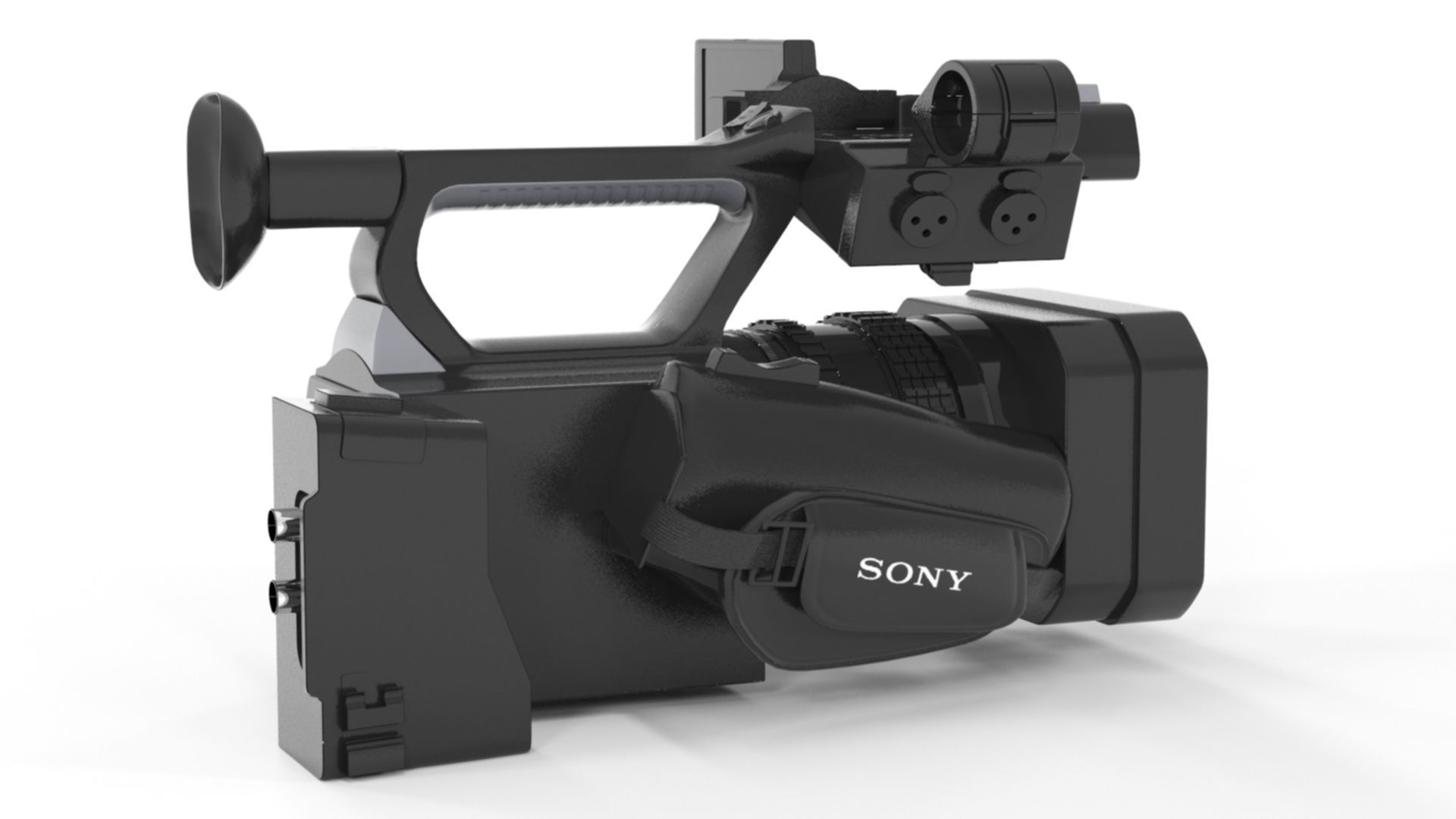 Sony HXR-NX200 HXR-NX200P 4K Professional PAL Camcorder 3D model_12