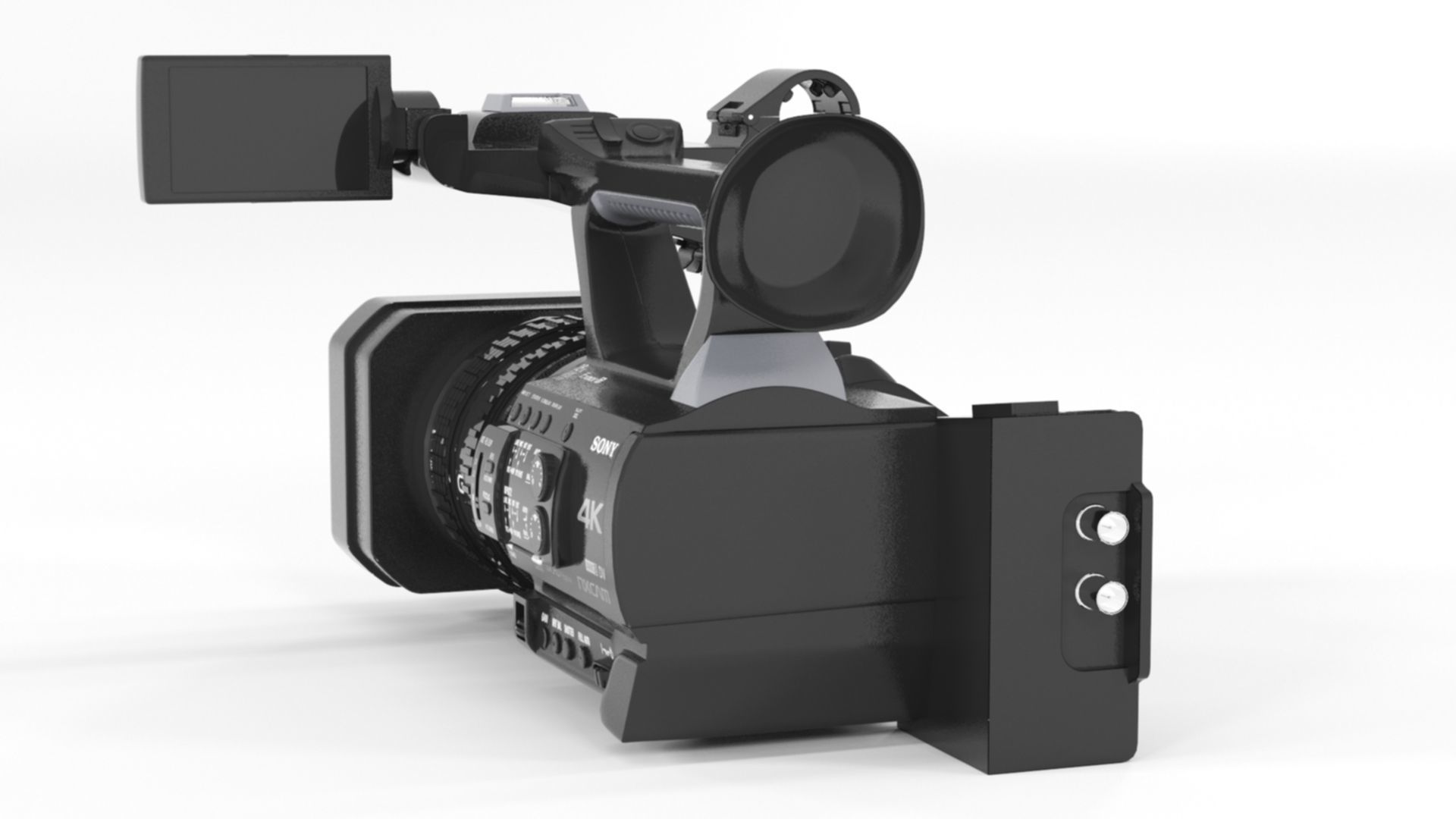 Sony HXR-NX200 HXR-NX200P 4K Professional PAL Camcorder 3D model_8