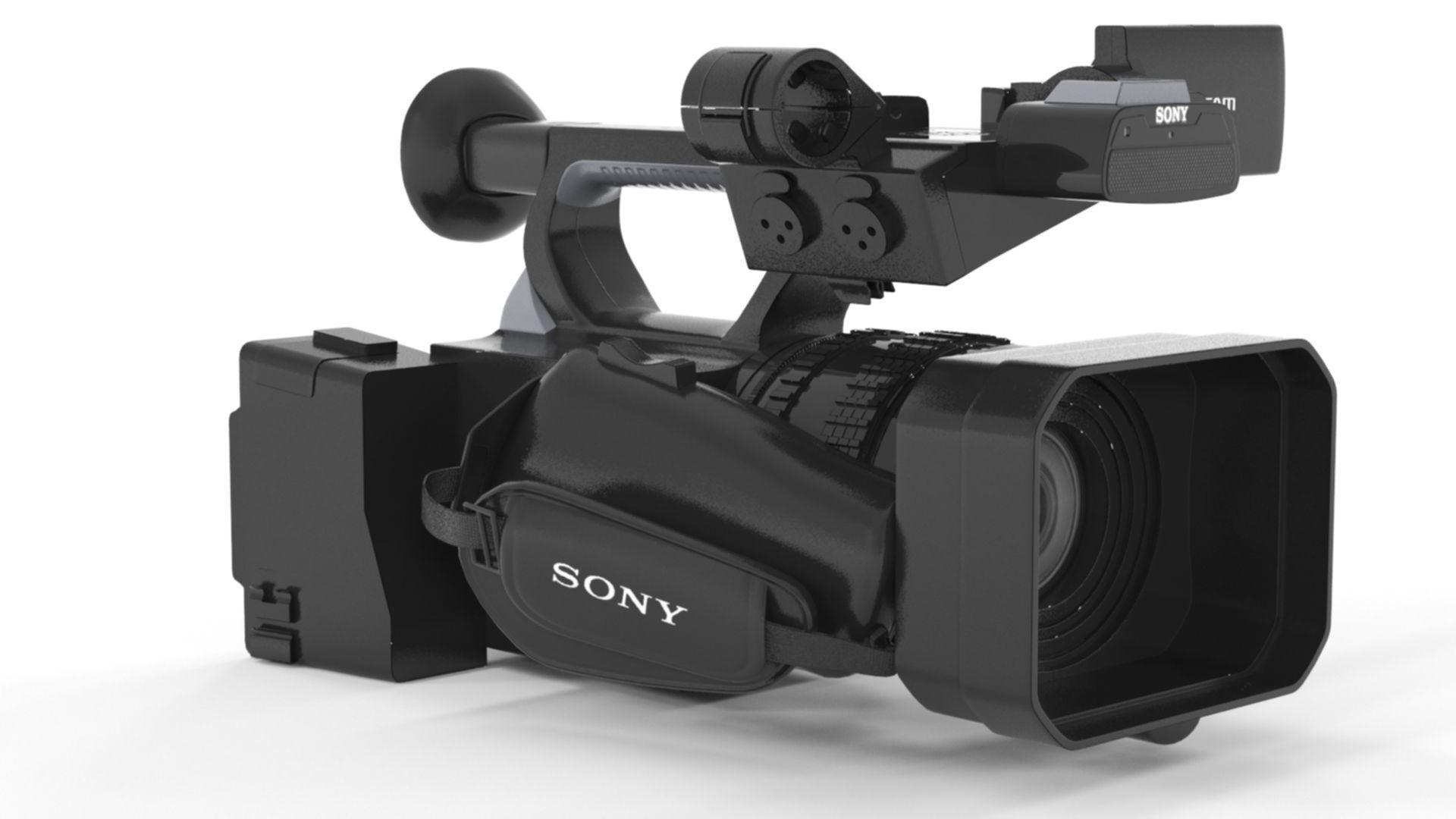 Sony HXR-NX200 HXR-NX200P 4K Professional PAL Camcorder 3D model_15