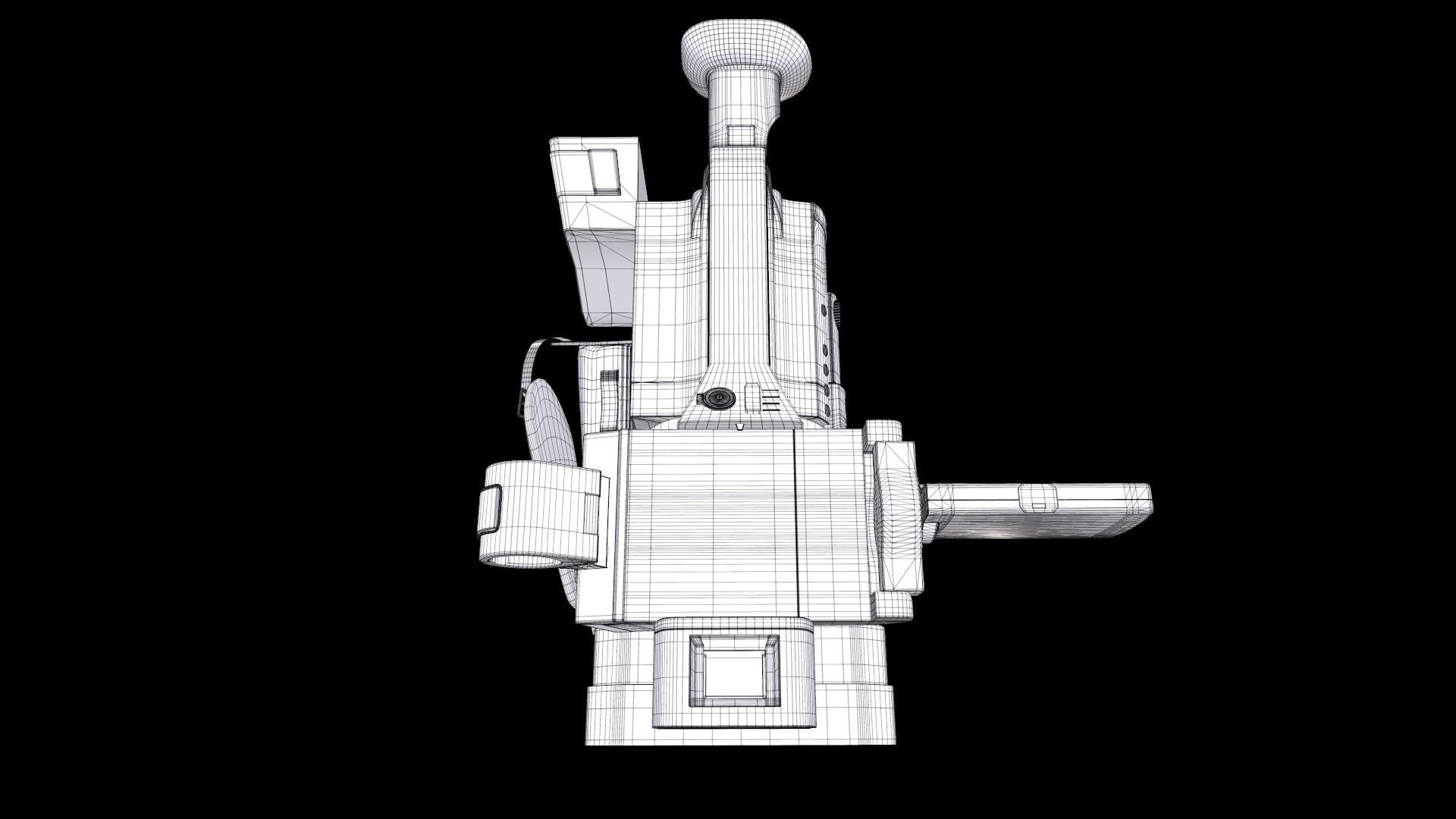Sony HXR-NX200 HXR-NX200P 4K Professional PAL Camcorder 3D model_22