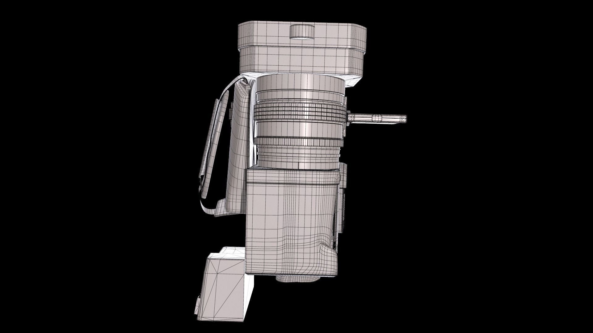 Sony HXR-NX200 HXR-NX200P 4K Professional PAL Camcorder 3D model_23