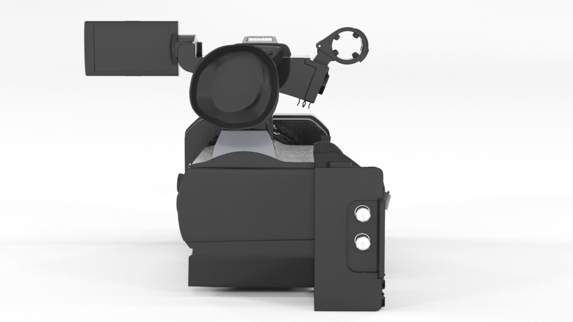 Sony HXR-NX200 HXR-NX200P 4K Professional PAL Camcorder 3D model_9