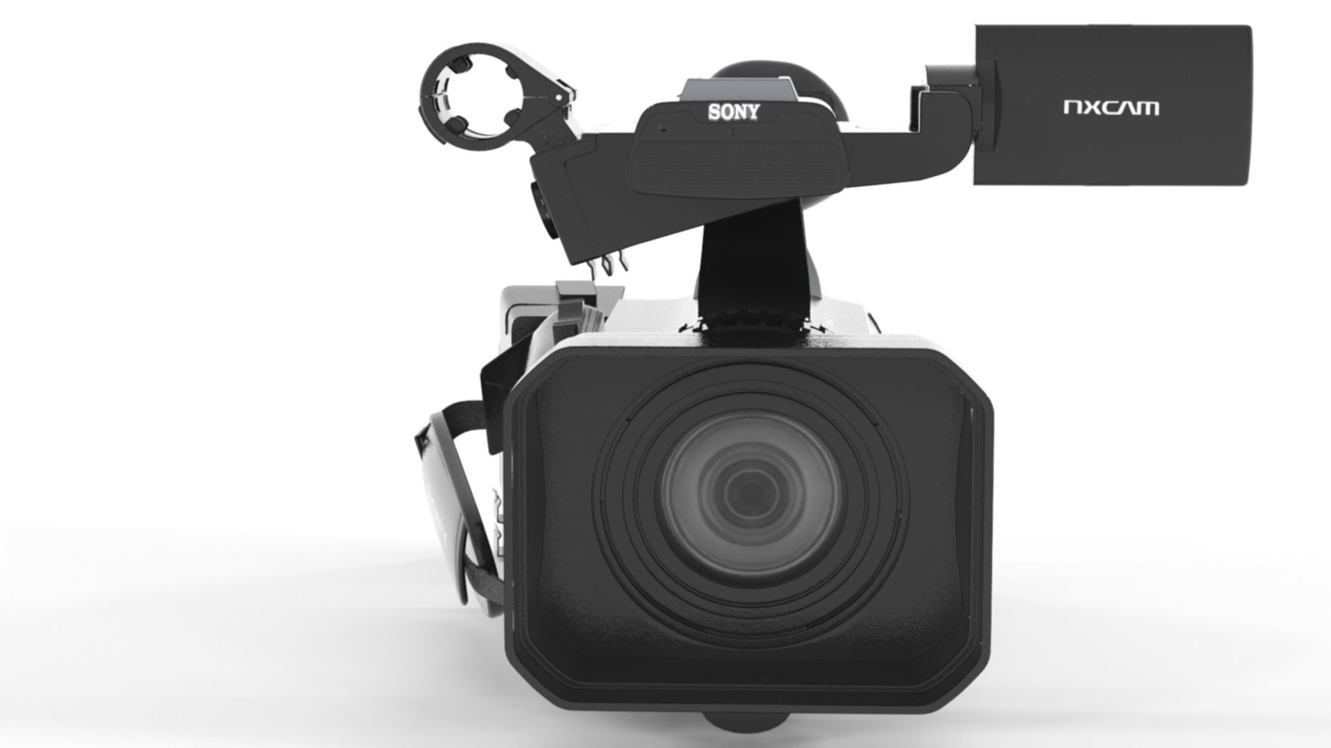 Sony HXR-NX200 HXR-NX200P 4K Professional PAL Camcorder 3D model_17