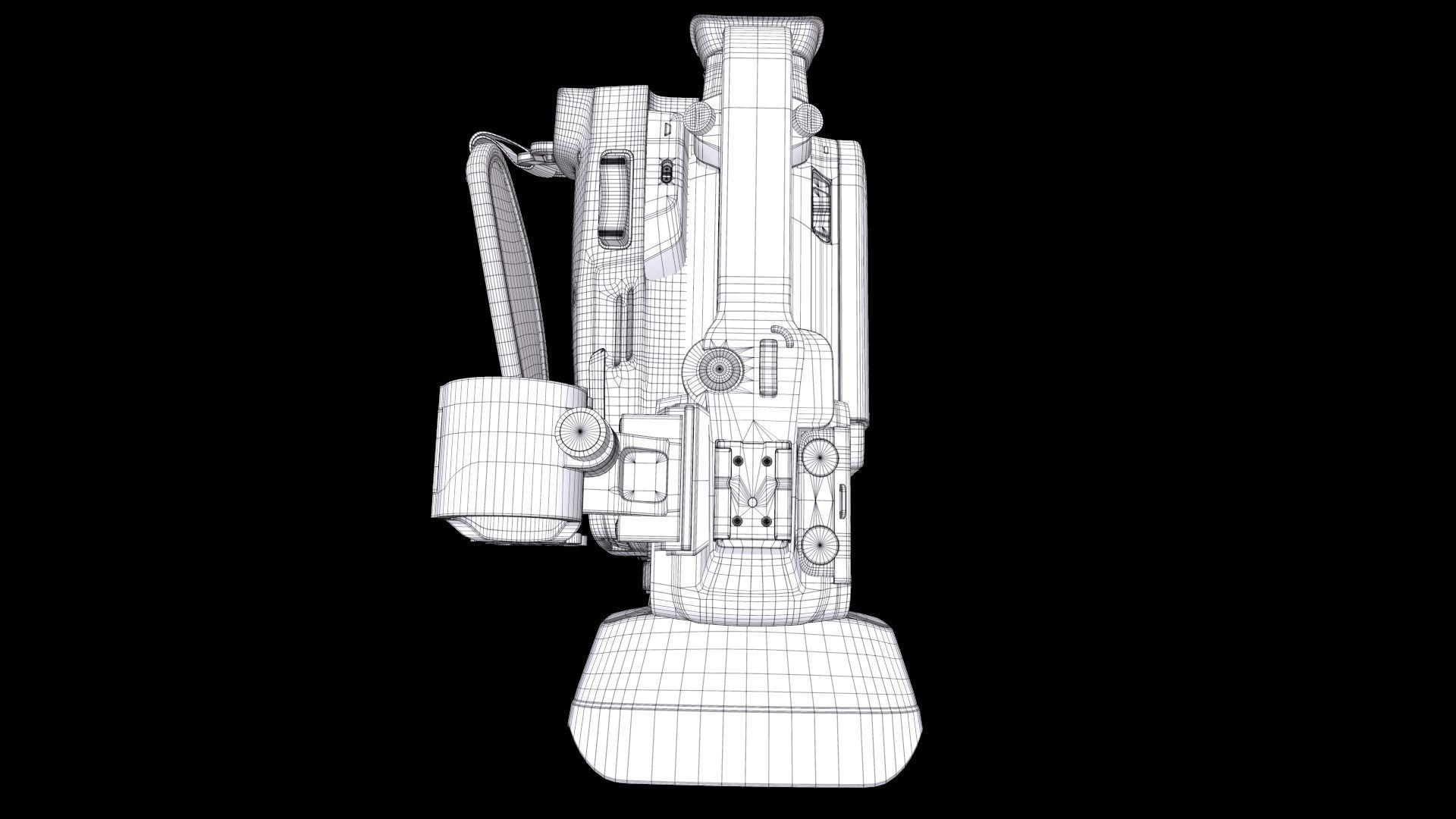 Canon XF405 Professional Camcorder 3D model_19