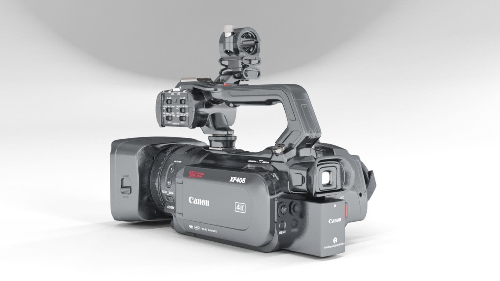 Canon XF405 Professional Camcorder 3D model_11