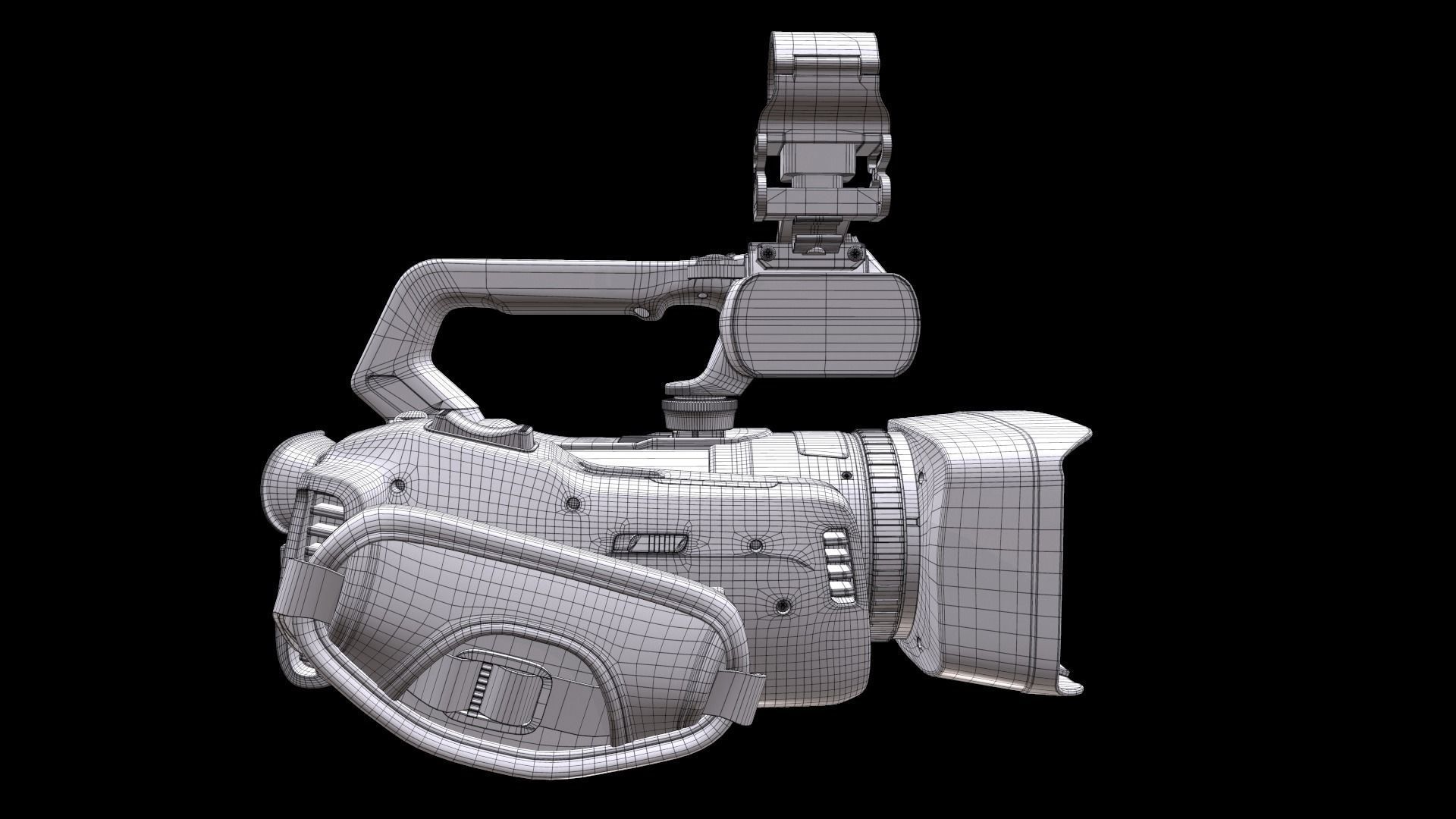 Canon XF405 Professional Camcorder 3D model_23