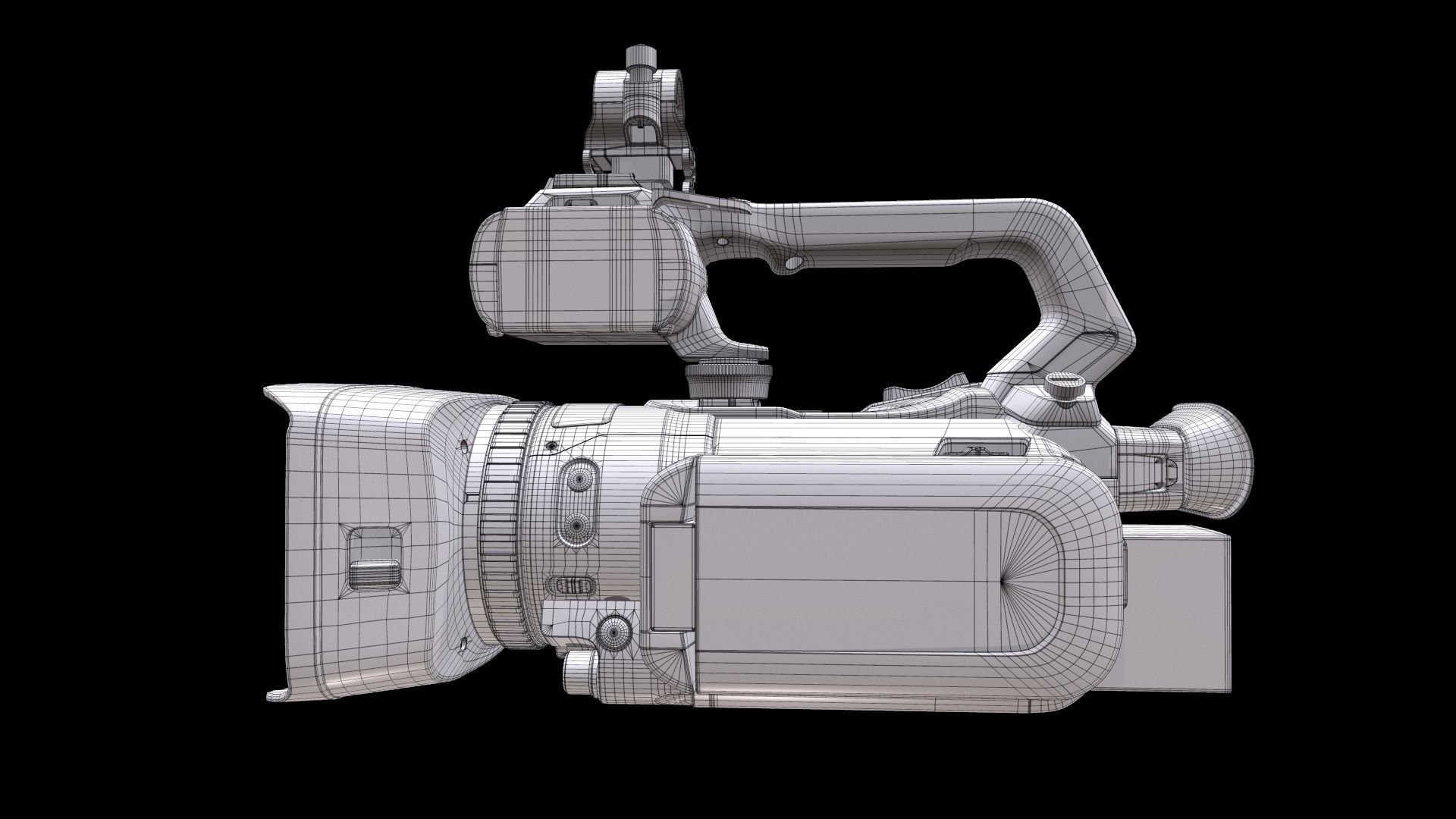 Canon XF405 Professional Camcorder 3D model_22
