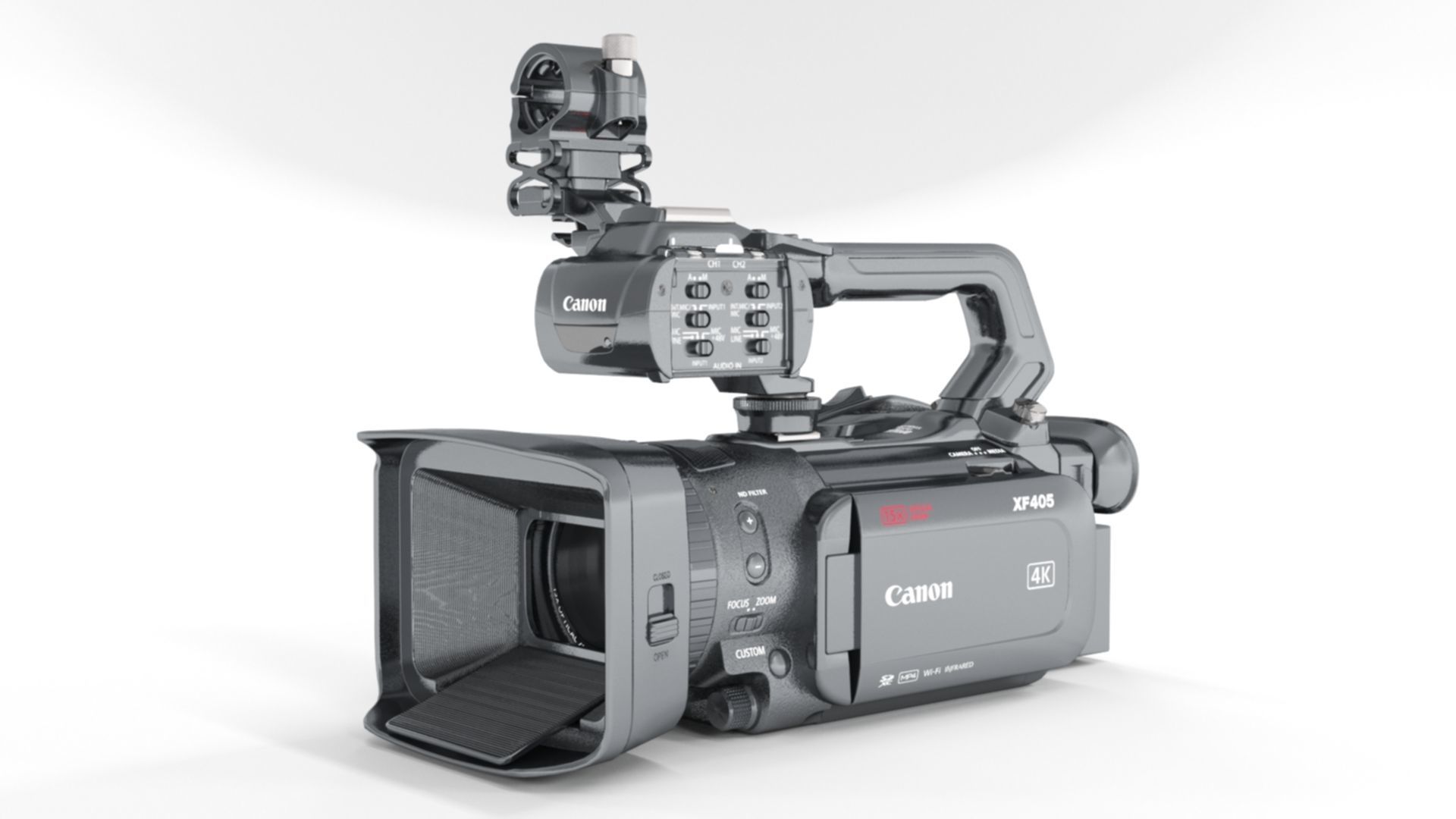 Canon XF405 Professional Camcorder 3D model_7
