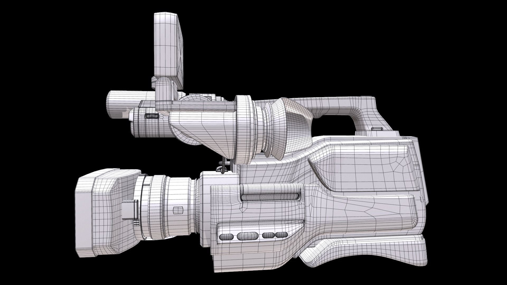 Sony HXR-MC2500 Shoulder Mount AVCHD Camcorder 3D model_18