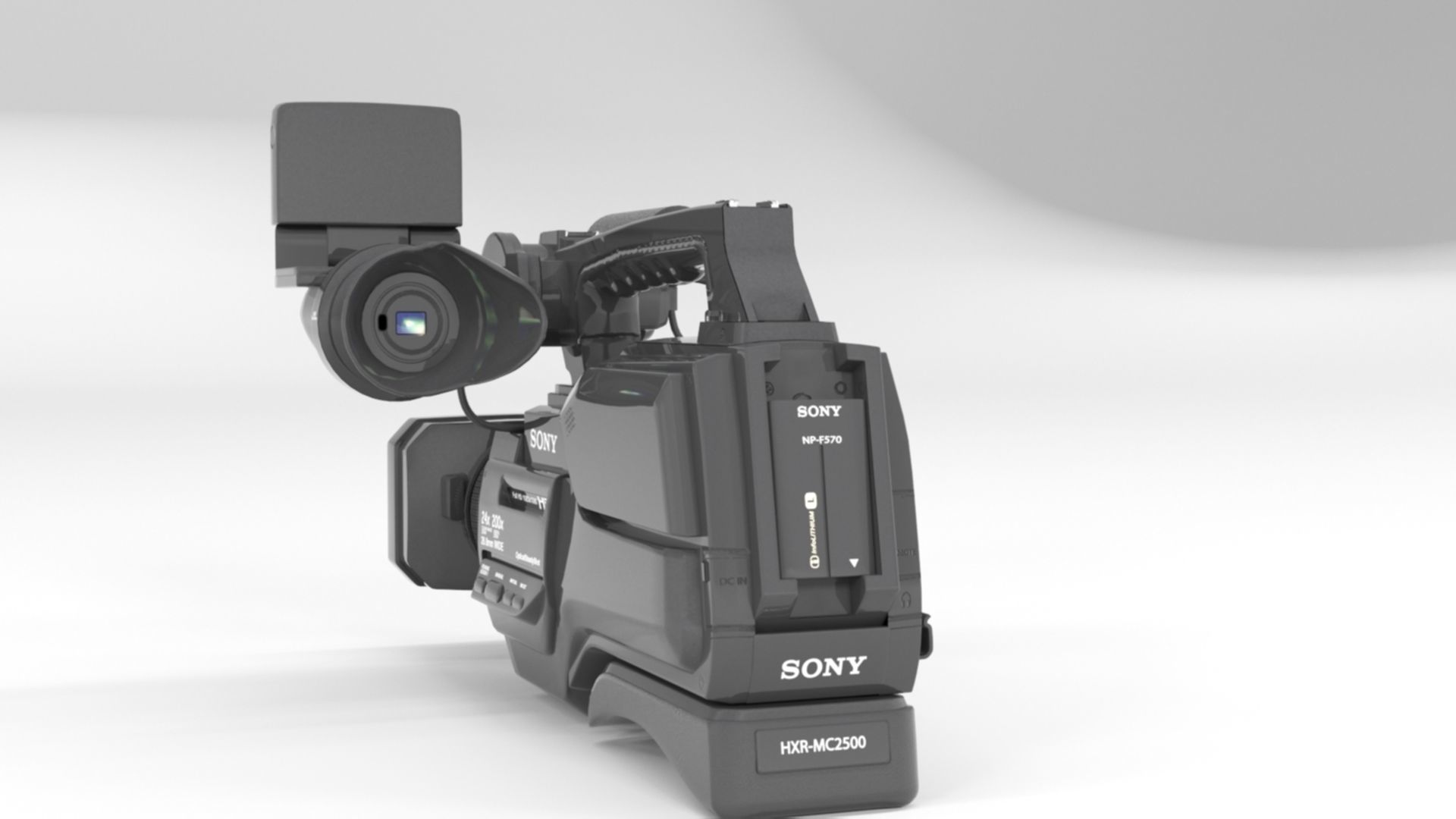 Sony HXR-MC2500 Shoulder Mount AVCHD Camcorder 3D model_11