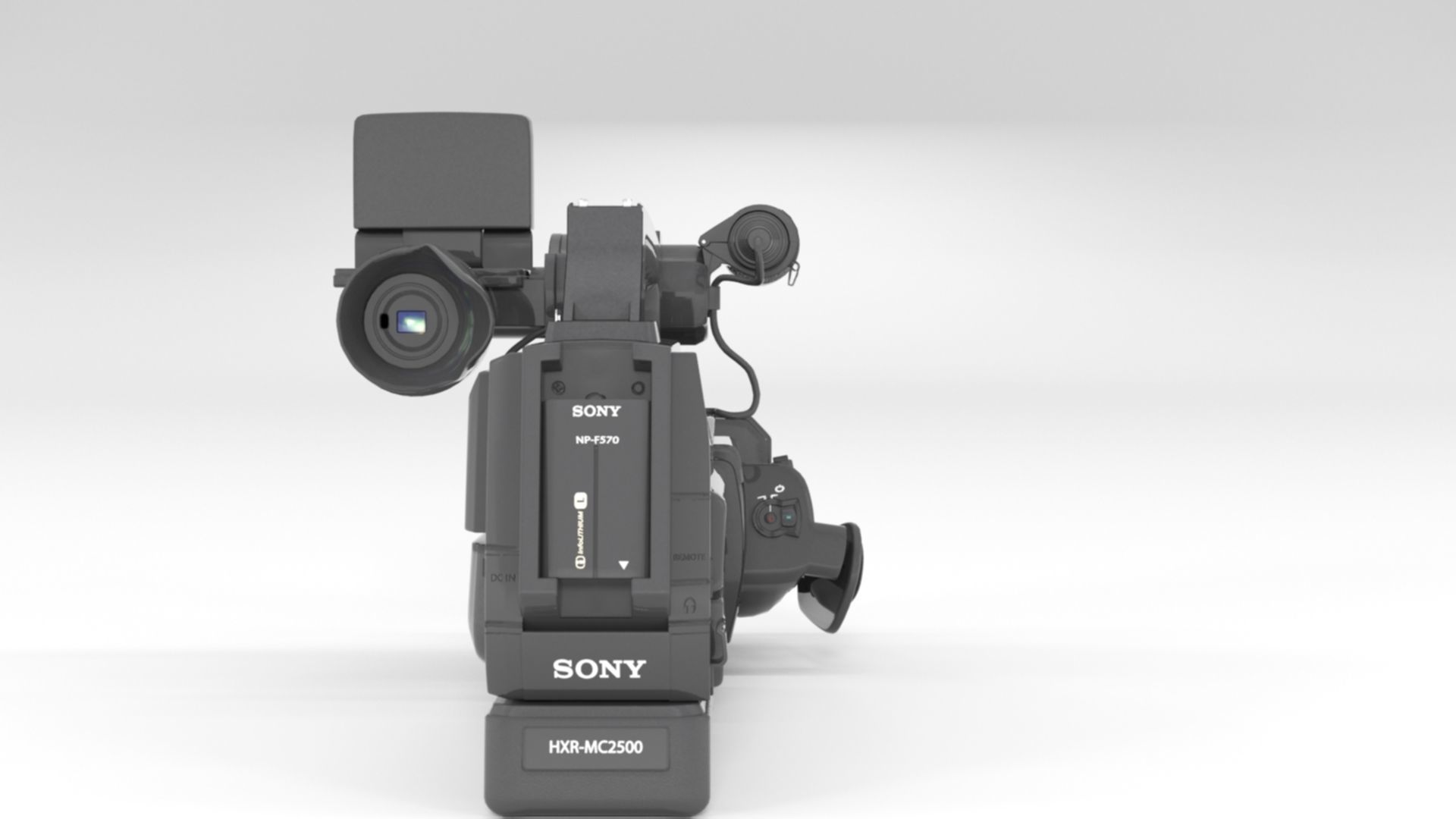 Sony HXR-MC2500 Shoulder Mount AVCHD Camcorder 3D model_6