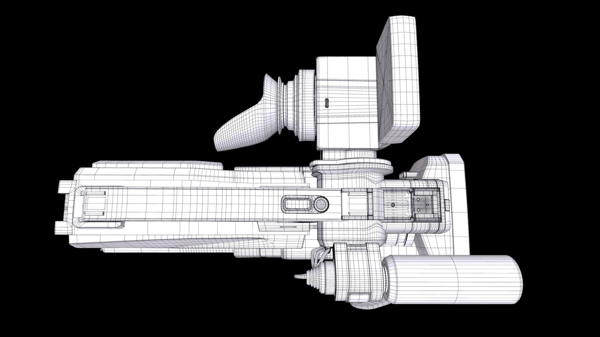 Sony HXR-MC2500 Shoulder Mount AVCHD Camcorder 3D model_17