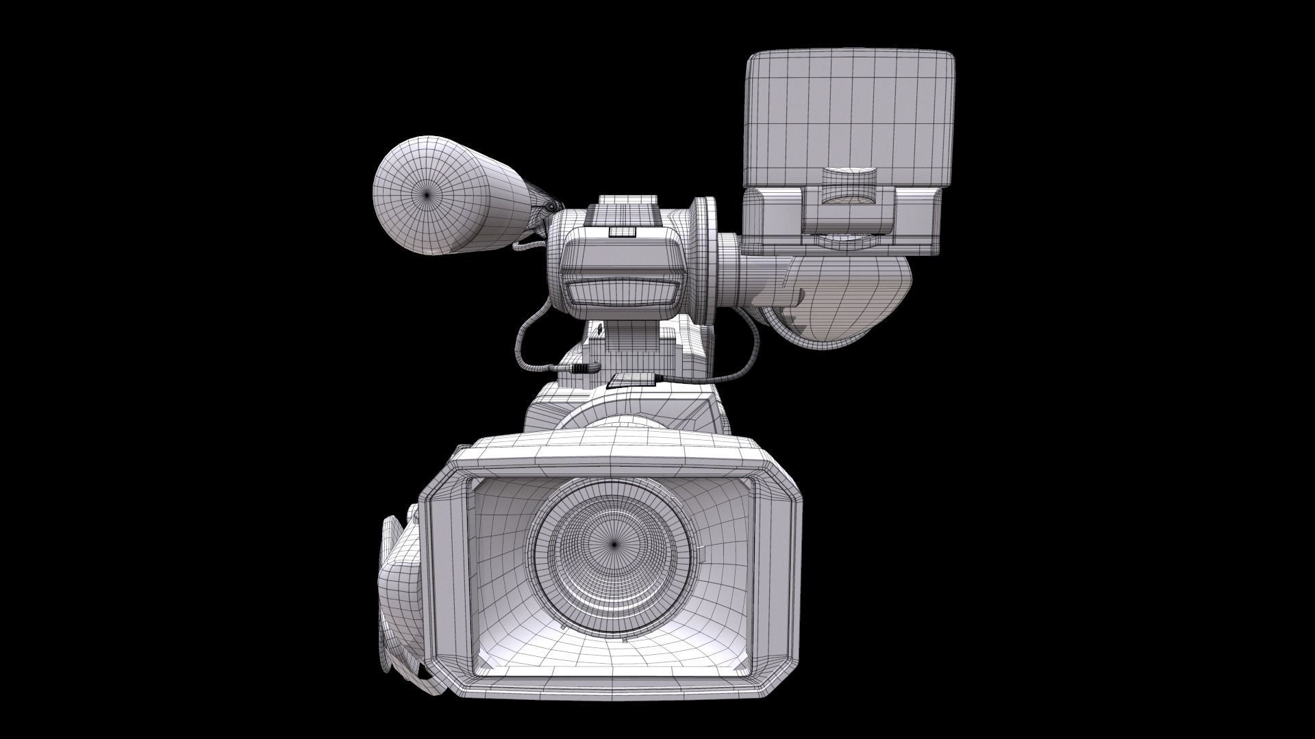 Sony HXR-MC2500 Shoulder Mount AVCHD Camcorder 3D model_20