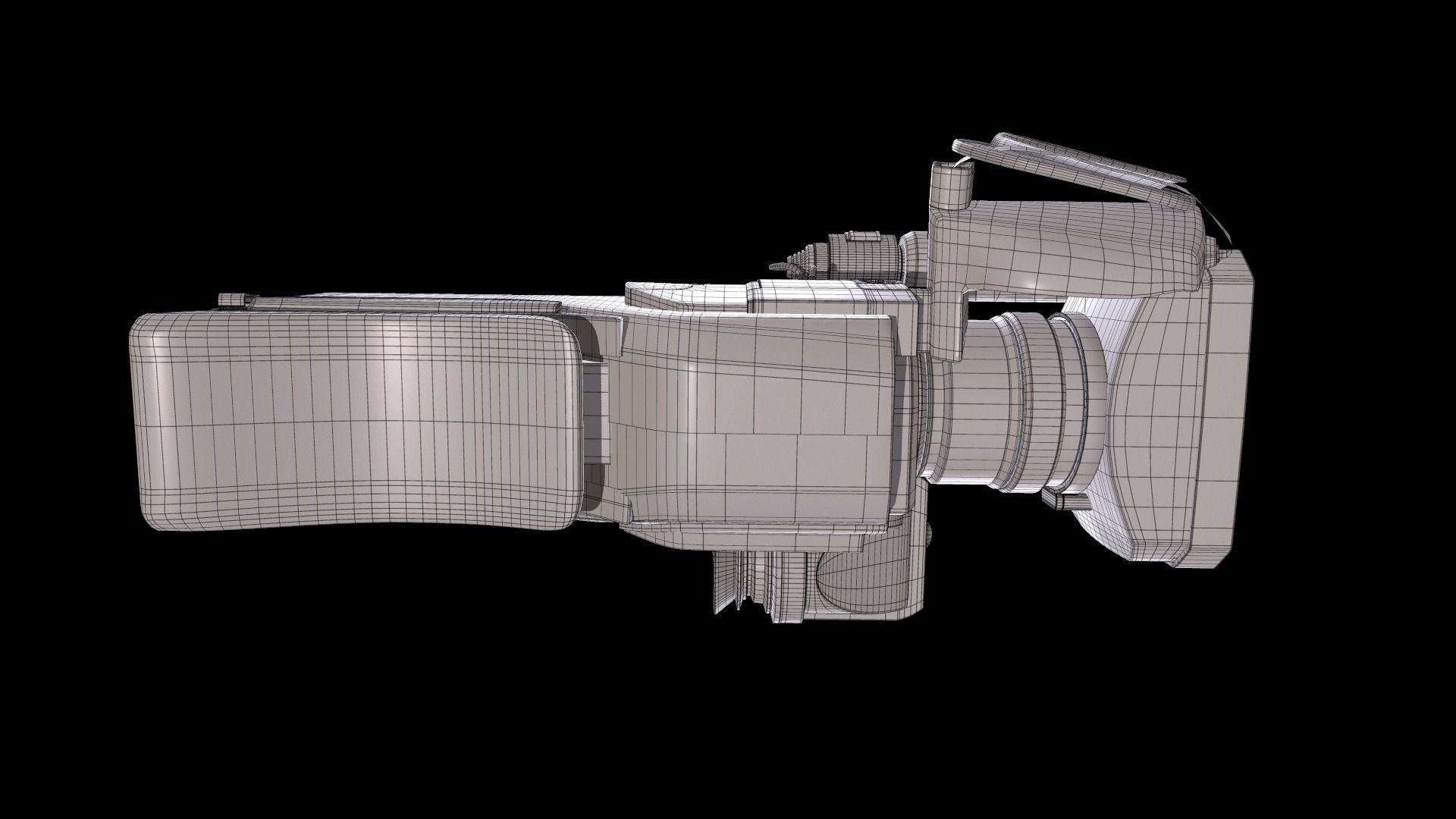 Sony HXR-MC2500 Shoulder Mount AVCHD Camcorder 3D model_21