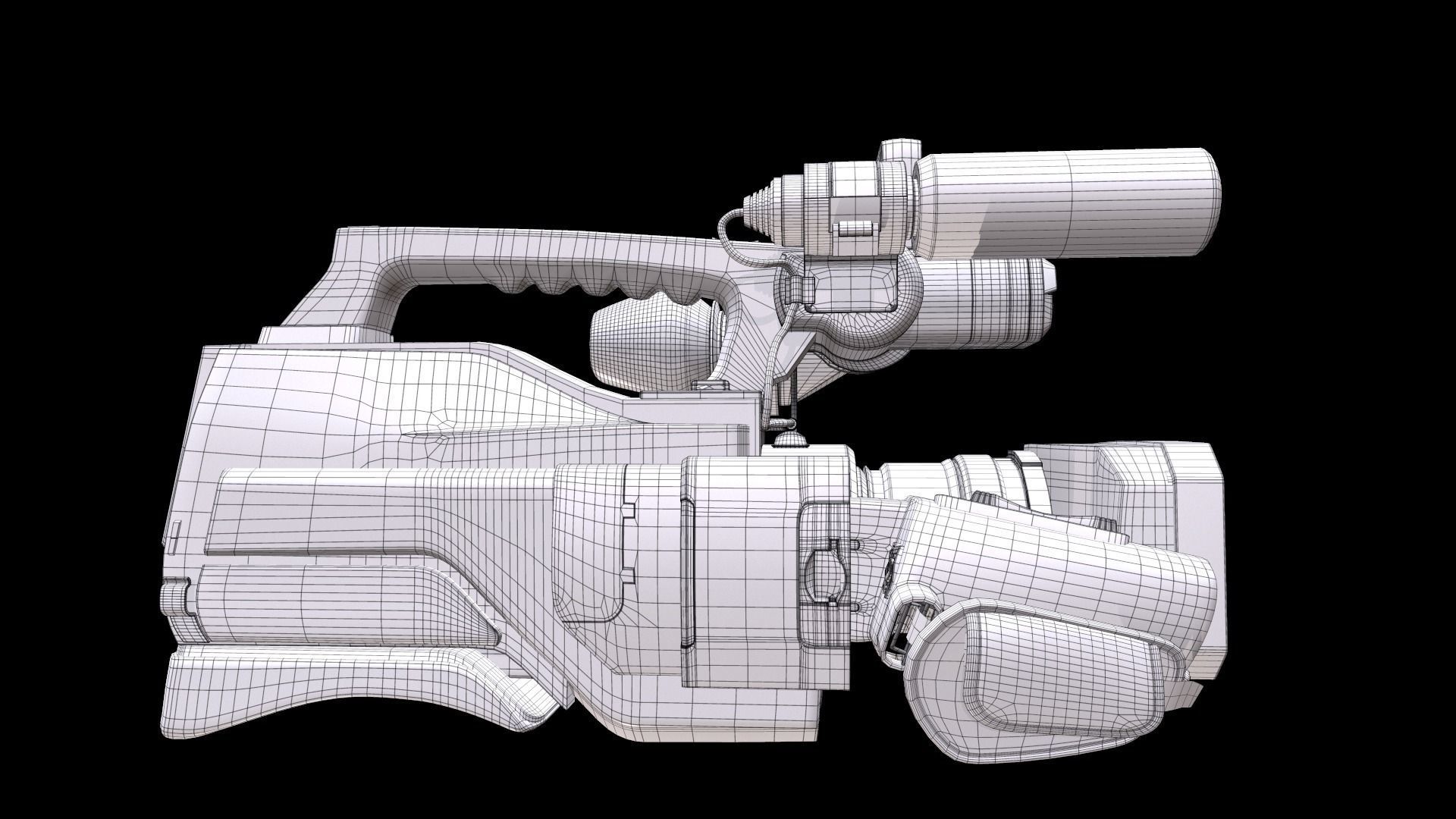 Sony HXR-MC2500 Shoulder Mount AVCHD Camcorder 3D model_19