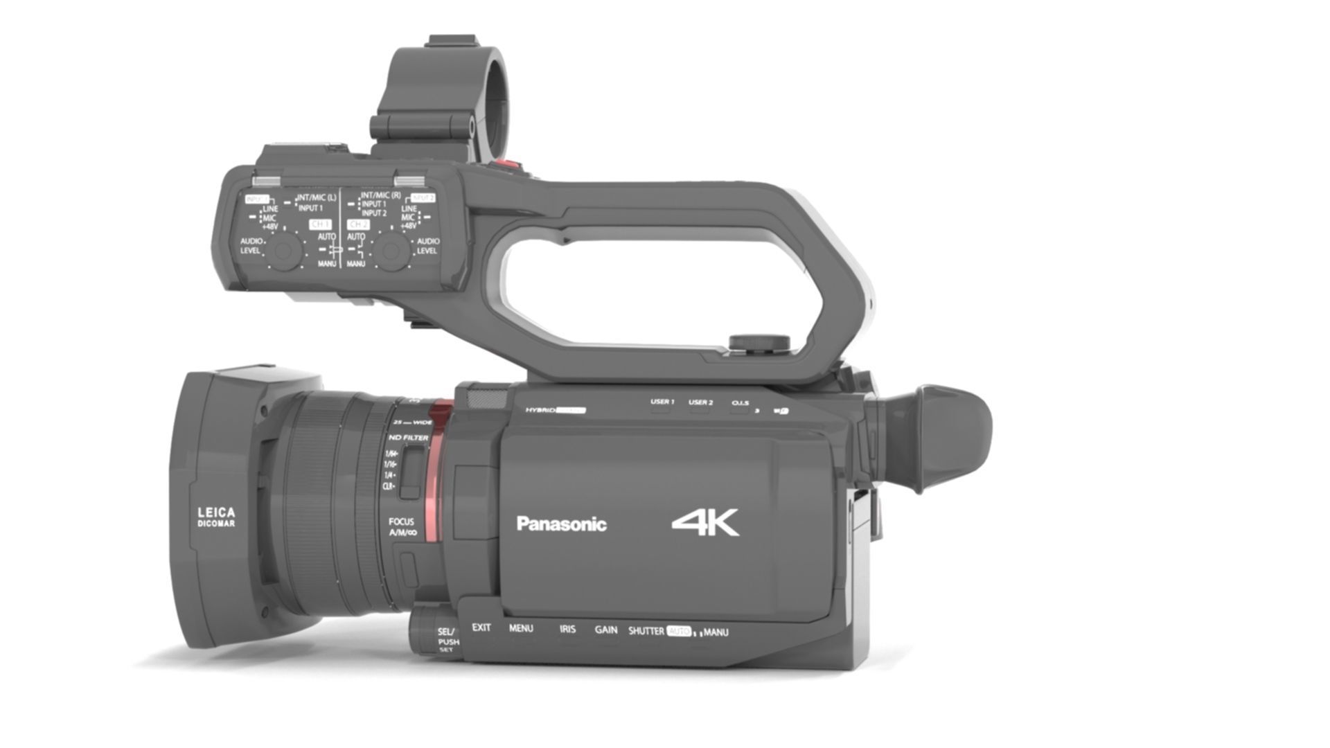 Panasonic AG-CX10 4K 60p Professional Camcorder 3D model_5