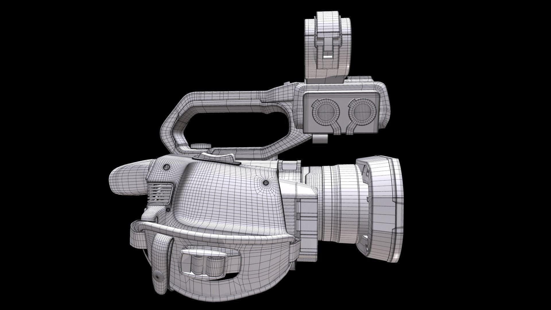 Panasonic AG-CX10 4K 60p Professional Camcorder 3D model_20