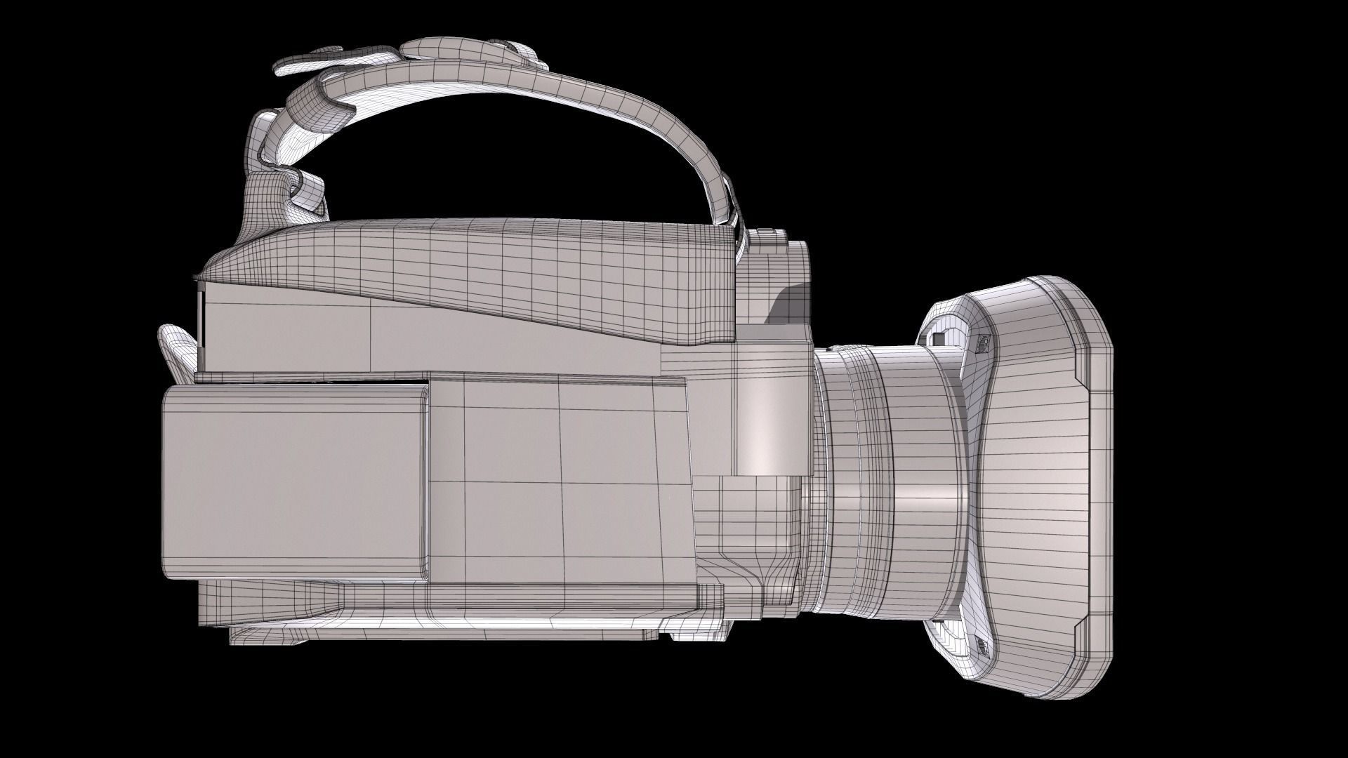 Panasonic AG-CX10 4K 60p Professional Camcorder 3D model_22