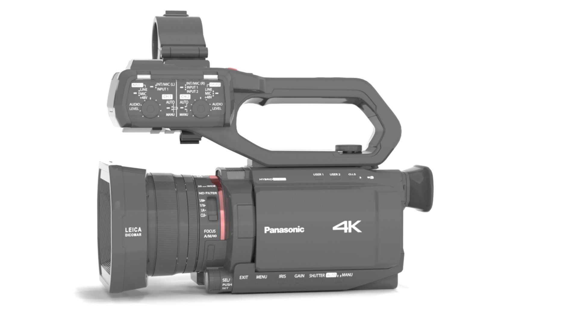 Panasonic AG-CX10 4K 60p Professional Camcorder 3D model_4