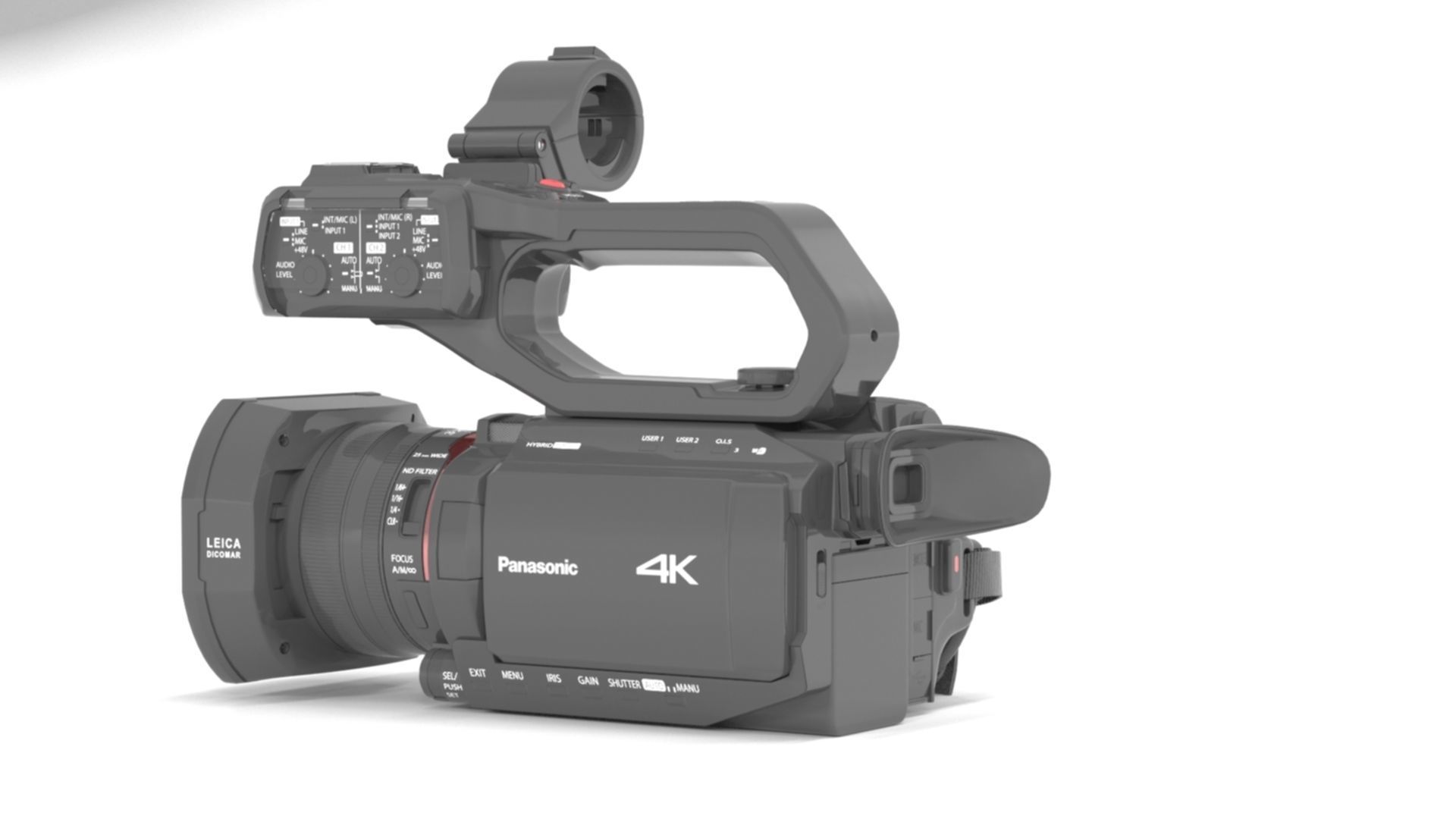 Panasonic AG-CX10 4K 60p Professional Camcorder 3D model_6